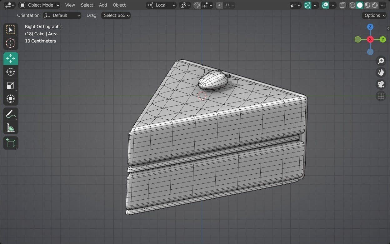 Cake Emoji new Animated Low-poly 3D model_15