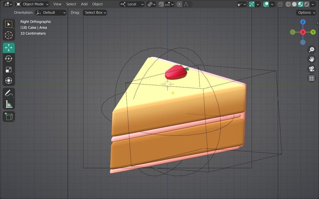 Cake Emoji new Animated Low-poly 3D model_18