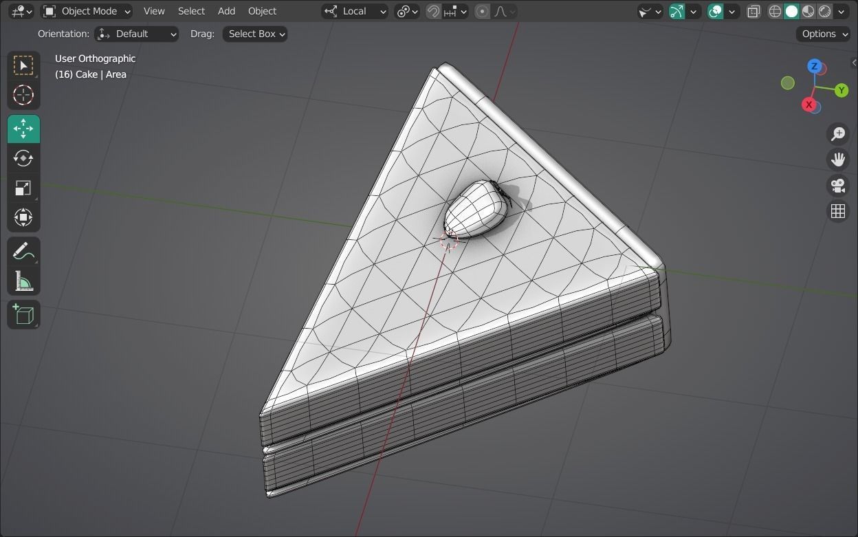 Cake Emoji new Animated Low-poly 3D model_17
