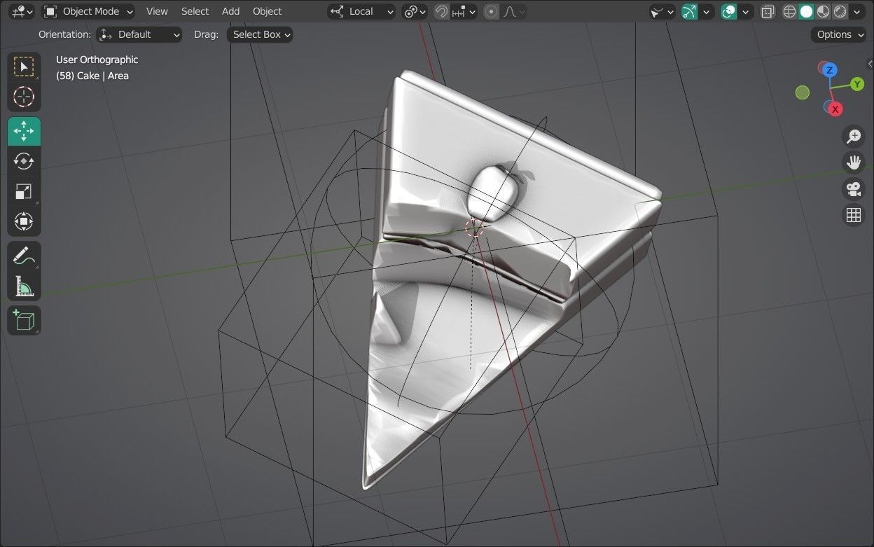 Cake Emoji new Animated Low-poly 3D model_14