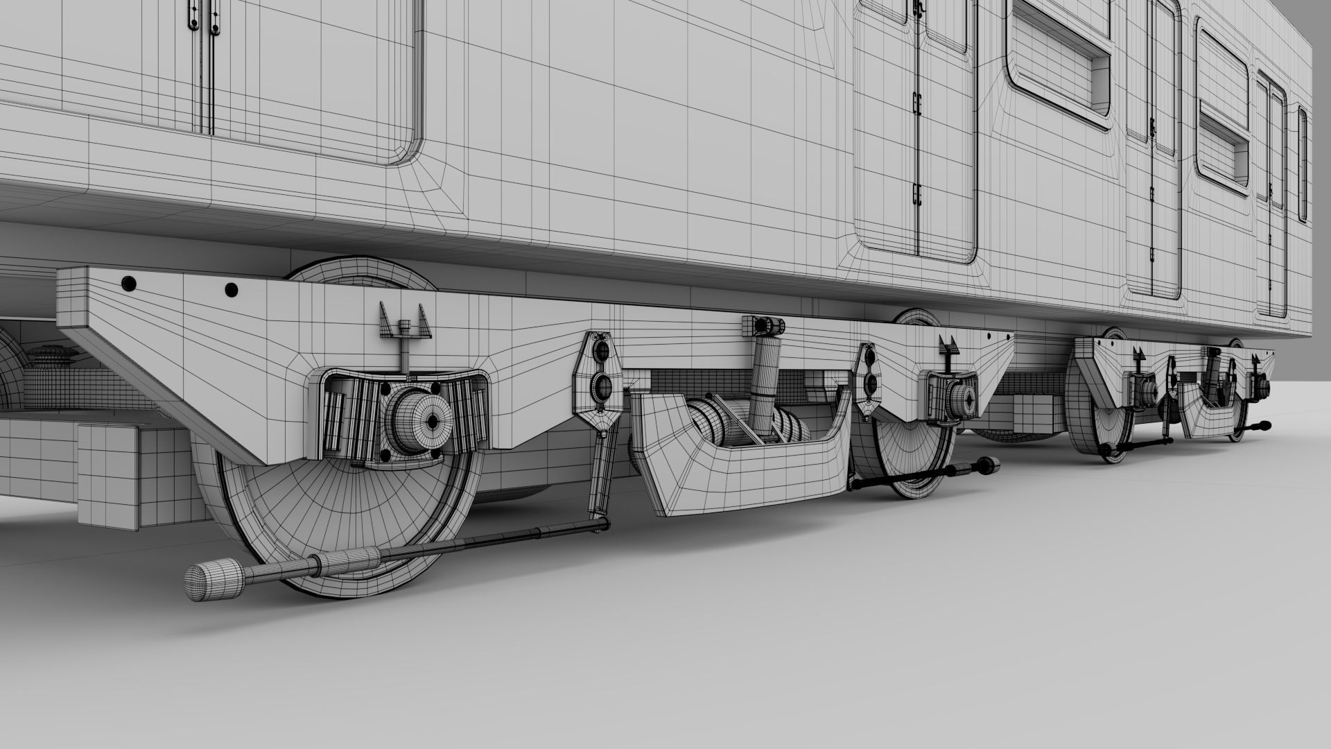 Metro Train Paris  3D model_13