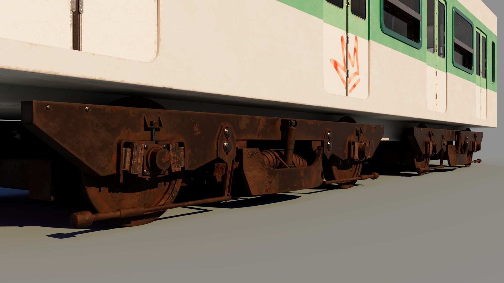 Metro Train Paris  3D model_6