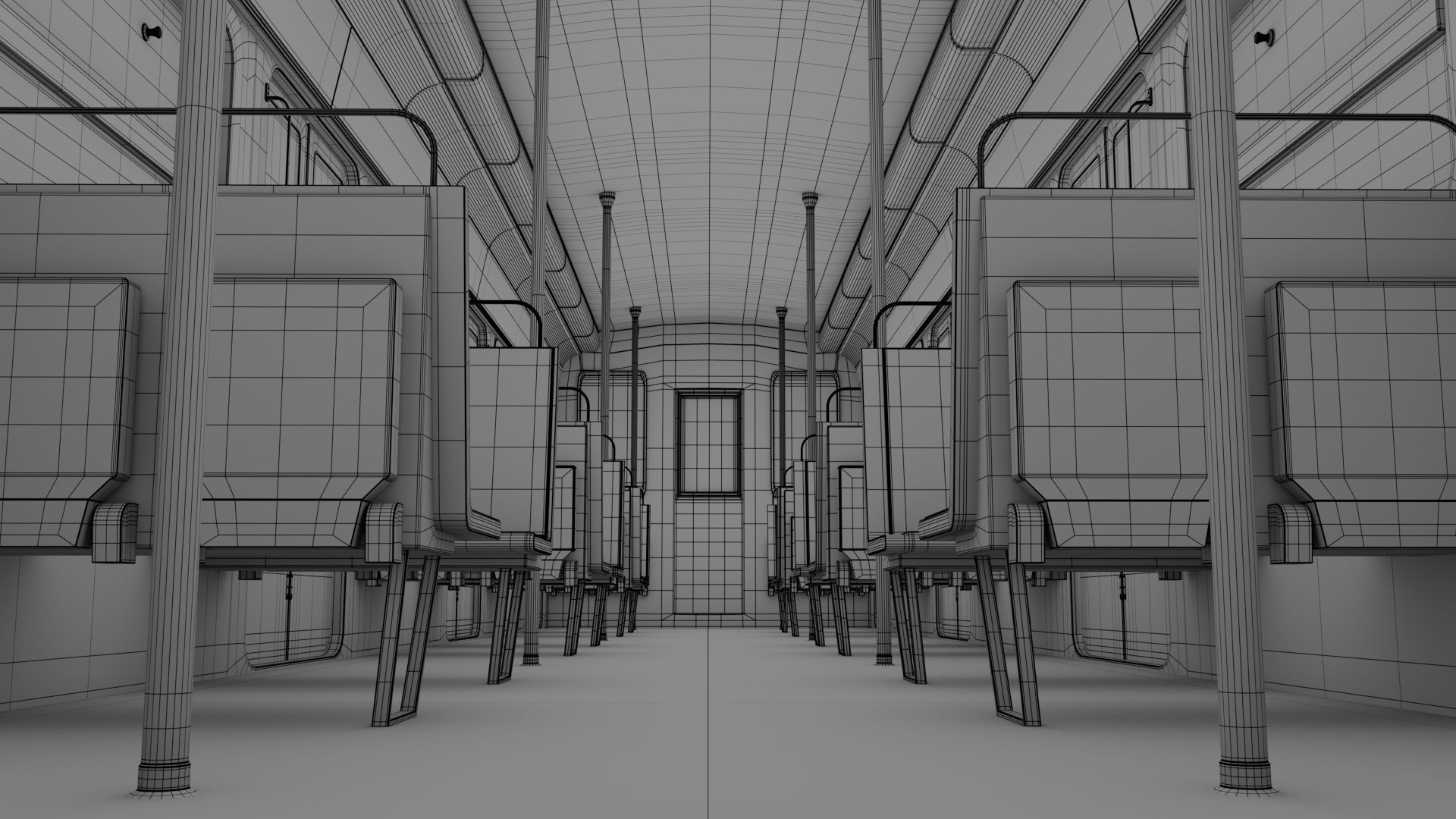 Metro Train Paris  3D model_9