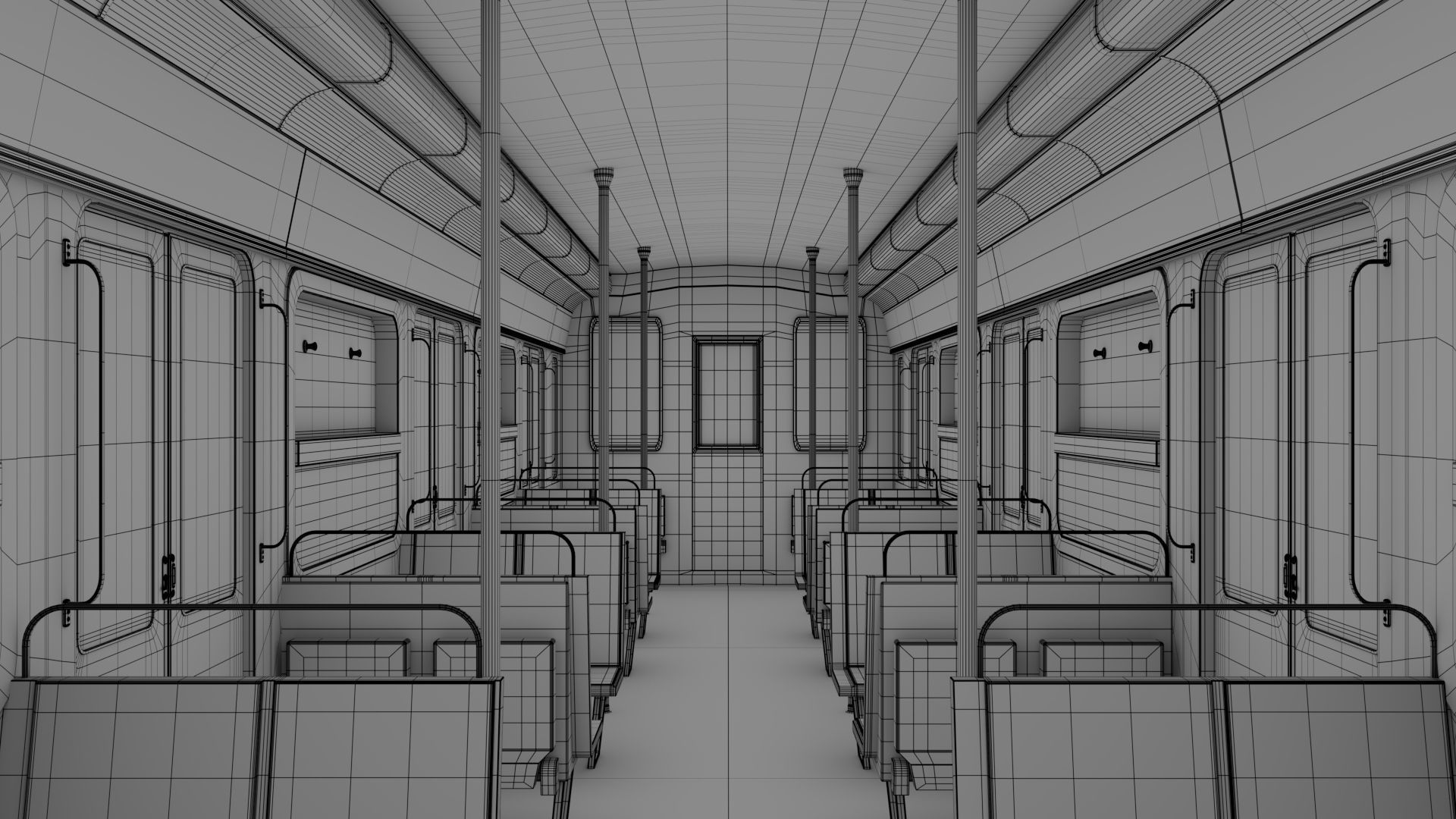 Metro Train Paris  3D model_7