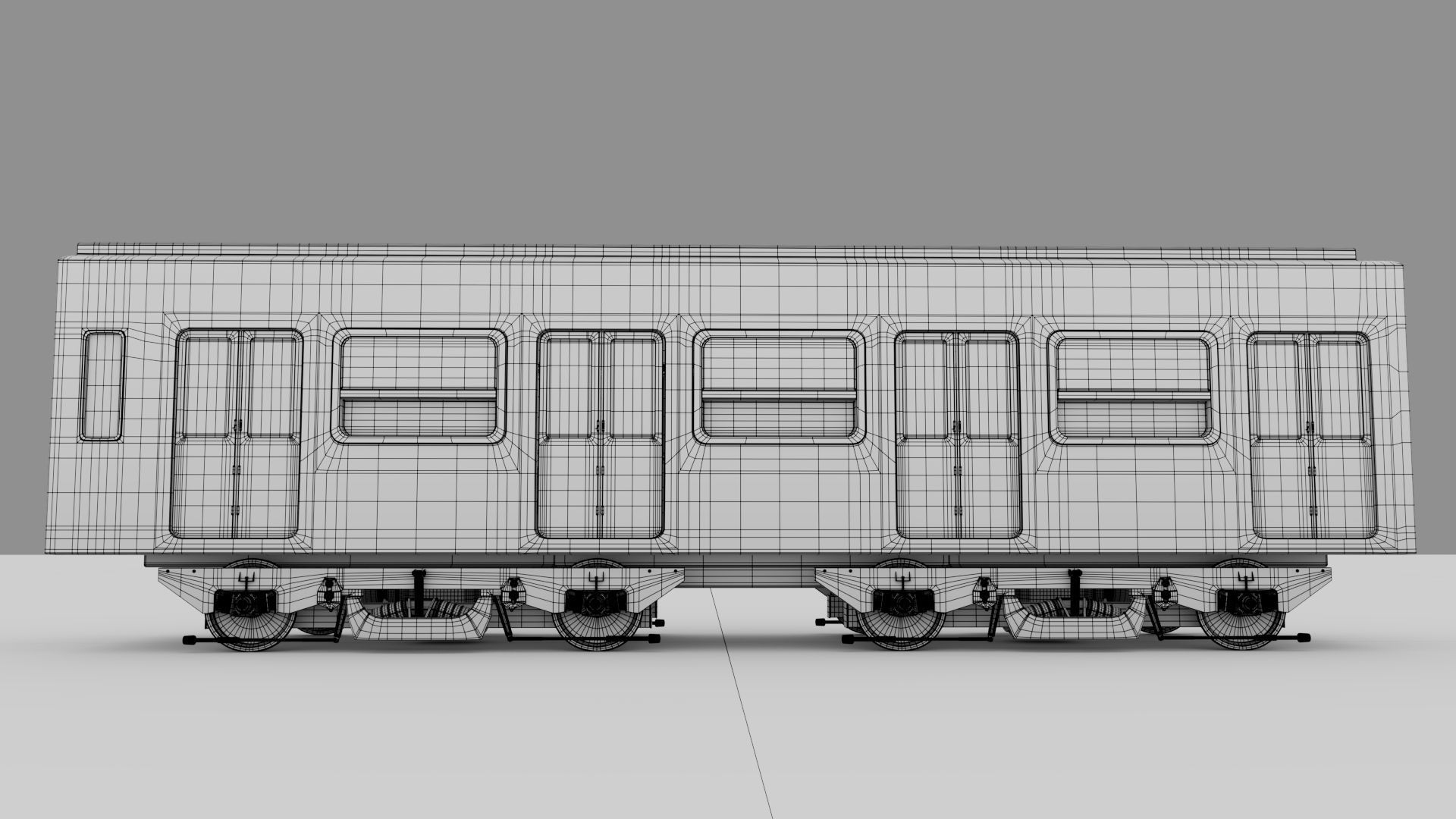 Metro Train Paris  3D model_12