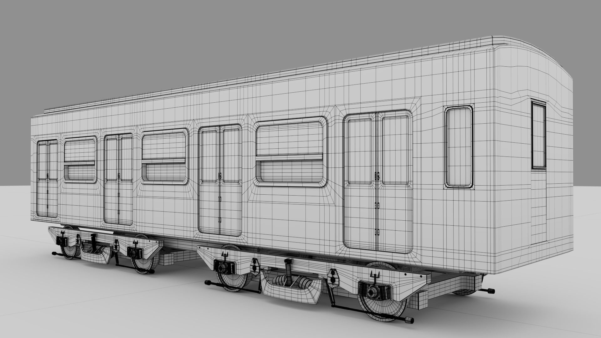 Metro Train Paris  3D model_11