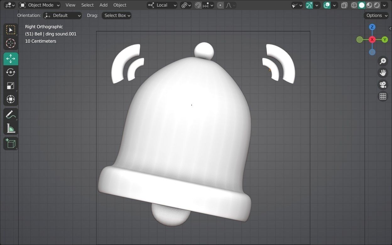 Bell Emoji new Animated Low-poly 3D model_12
