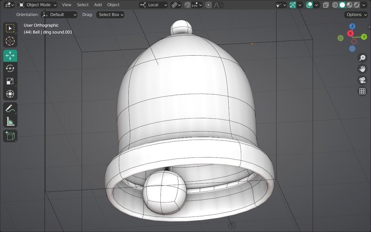 Bell Emoji new Animated Low-poly 3D model_14