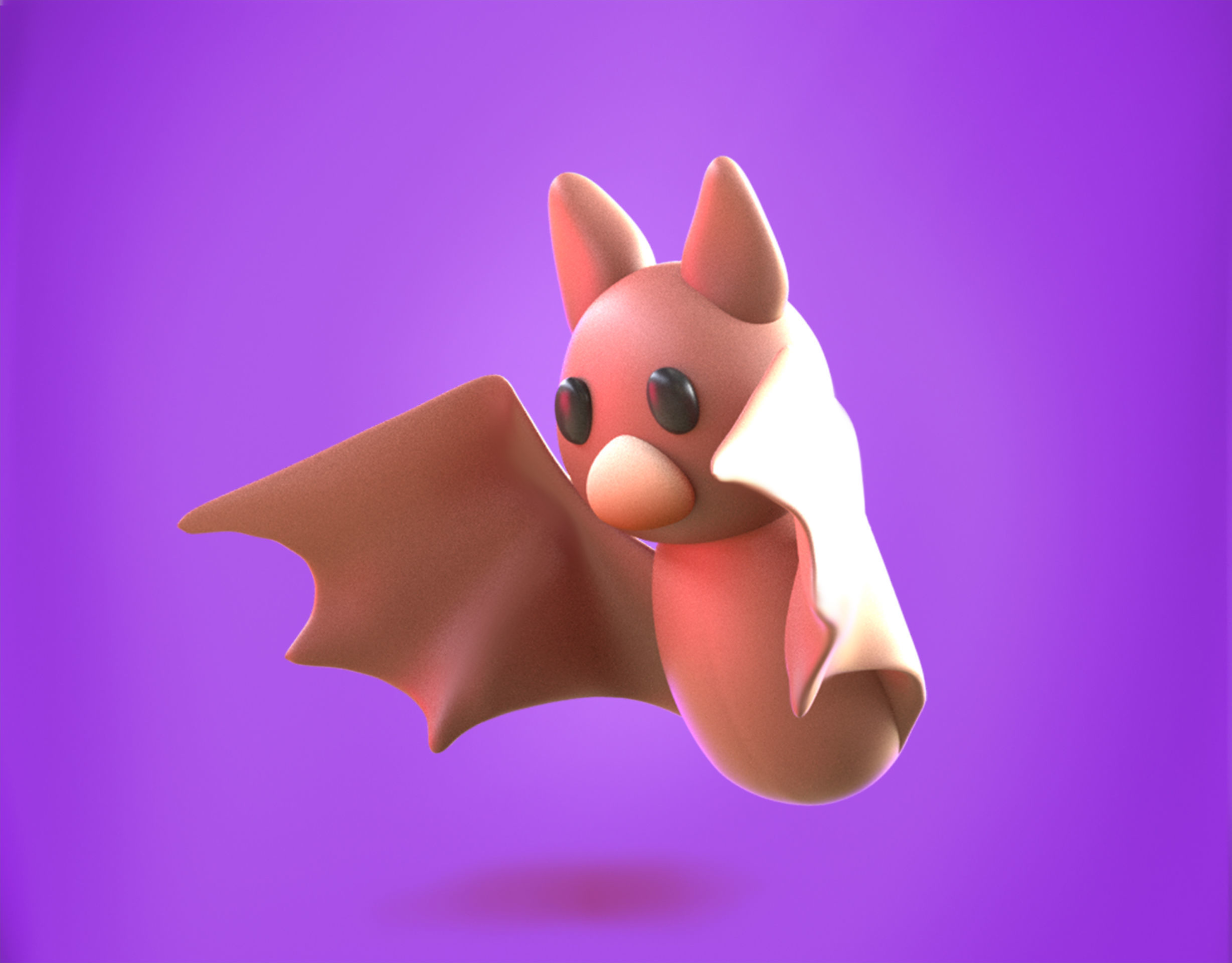 3D model Bat Emoji new Animated VR / AR / low-poly | CGTrader
