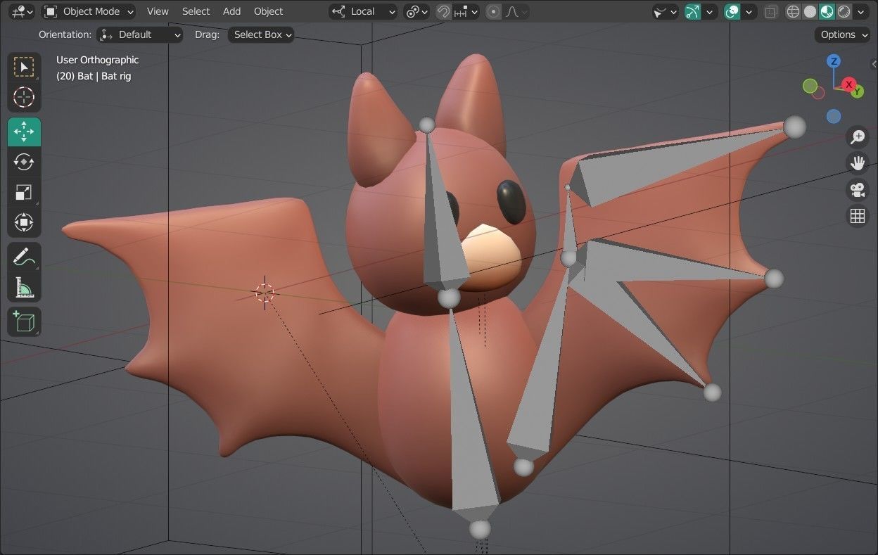 3D model Bat Emoji new Animated VR / AR / low-poly | CGTrader