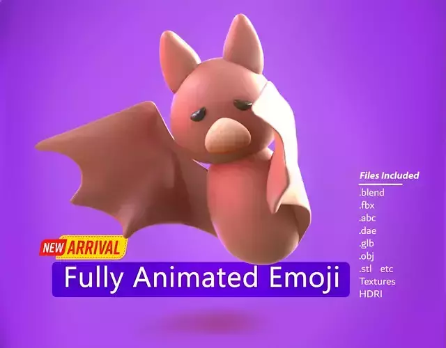 Bat Emoji new Animated