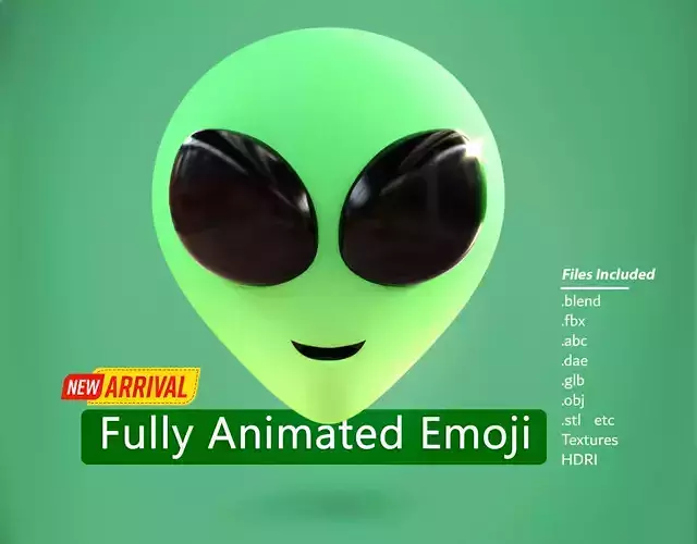 Alien Emoji new Animated