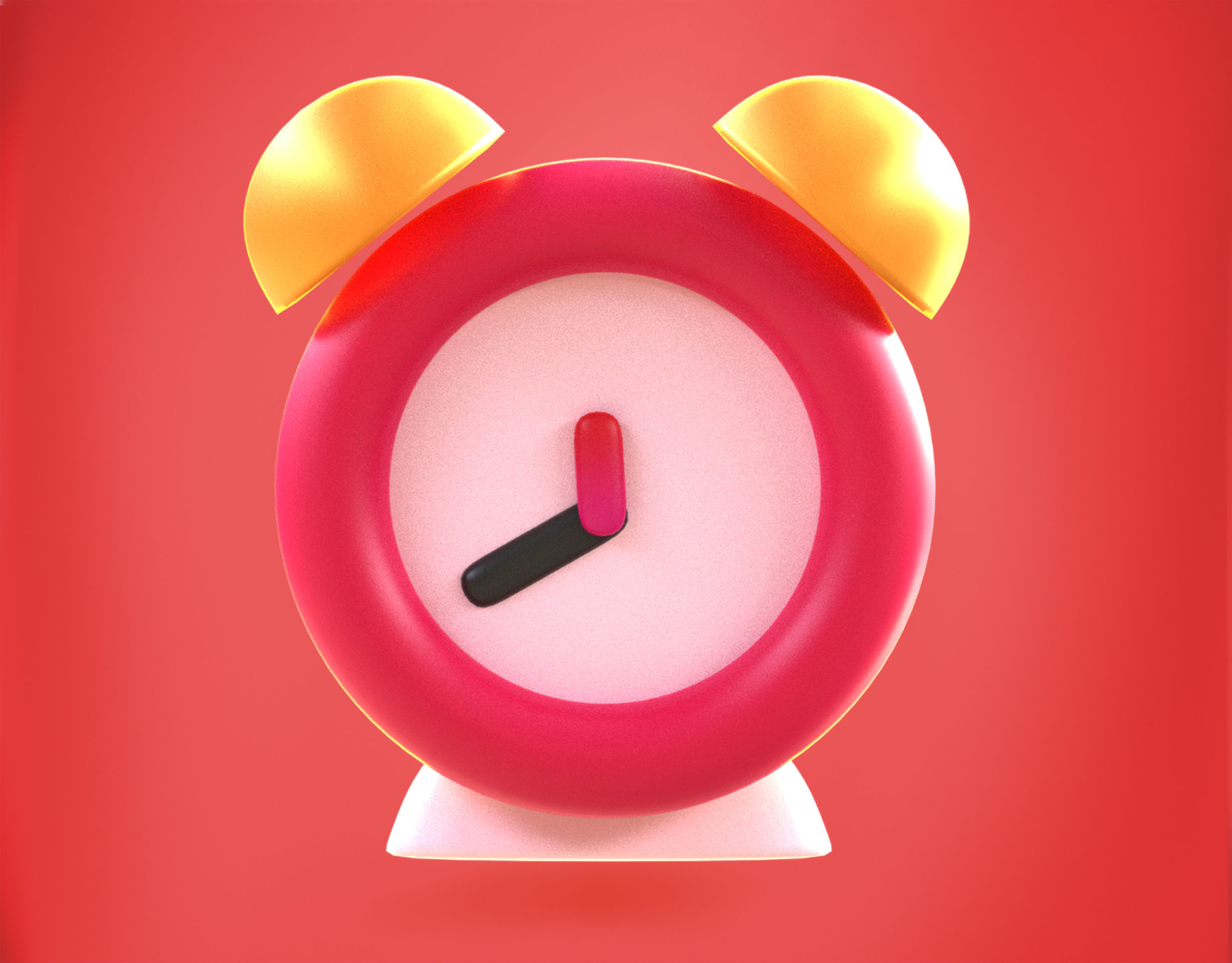 3D model Alarm Clock Emoji new Animated VR / AR / low-poly | CGTrader