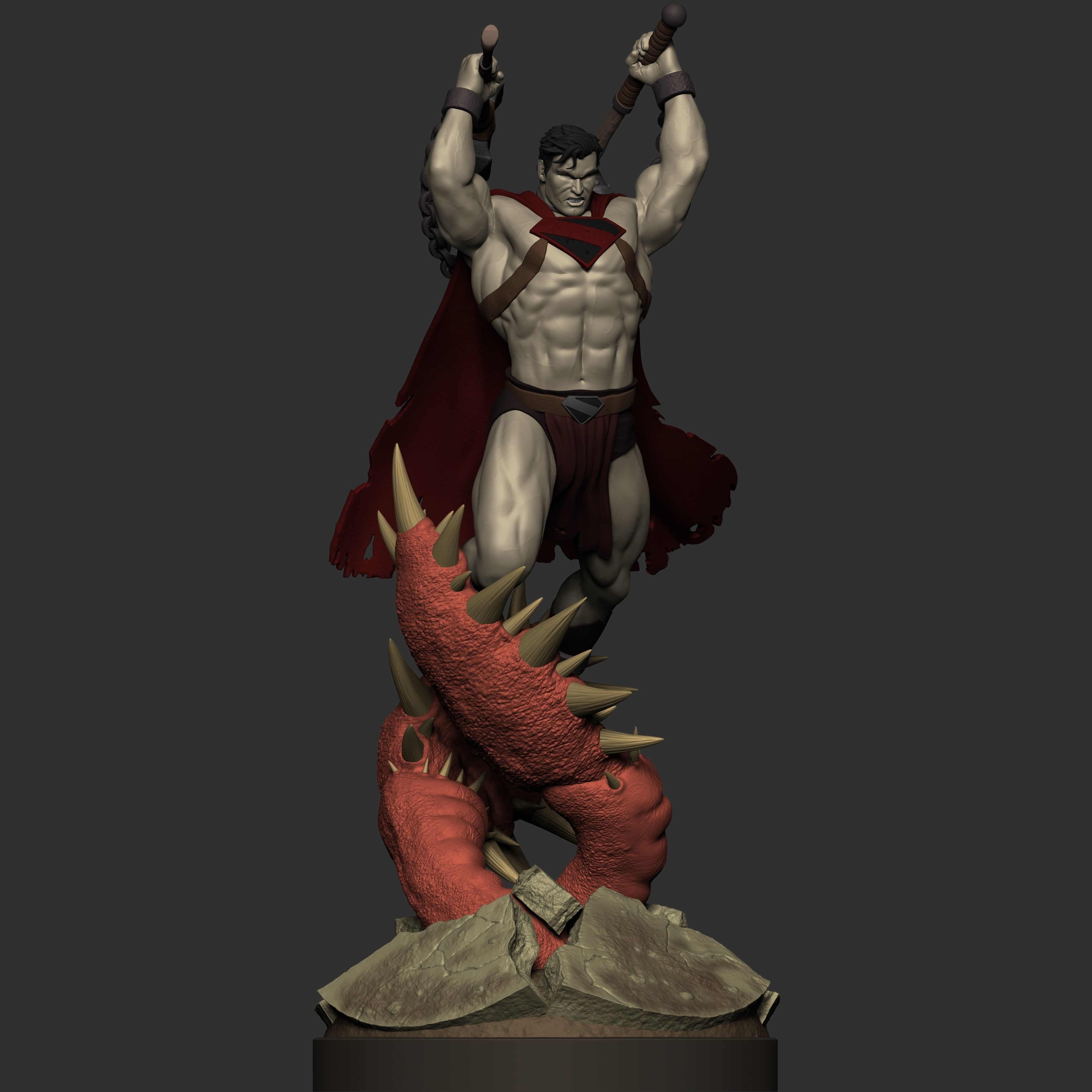 Warworld Superman Fanart 3D Model 3D print model_5
