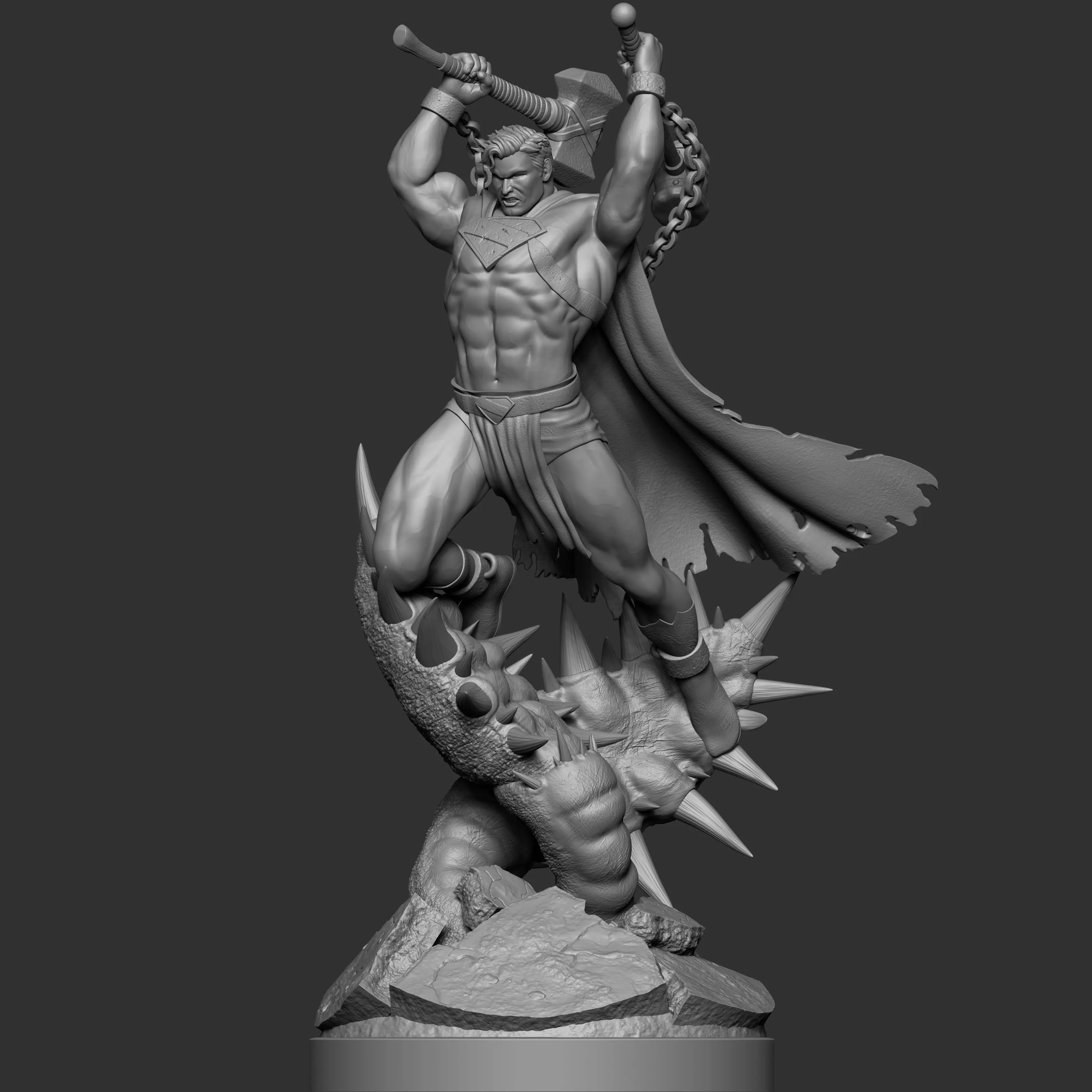 Warworld Superman Fanart 3D Model 3D print model_0