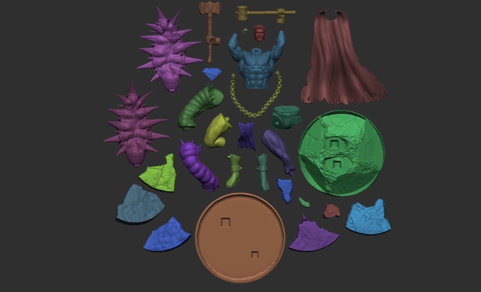 Warworld Superman Fanart 3D Model 3D print model_8