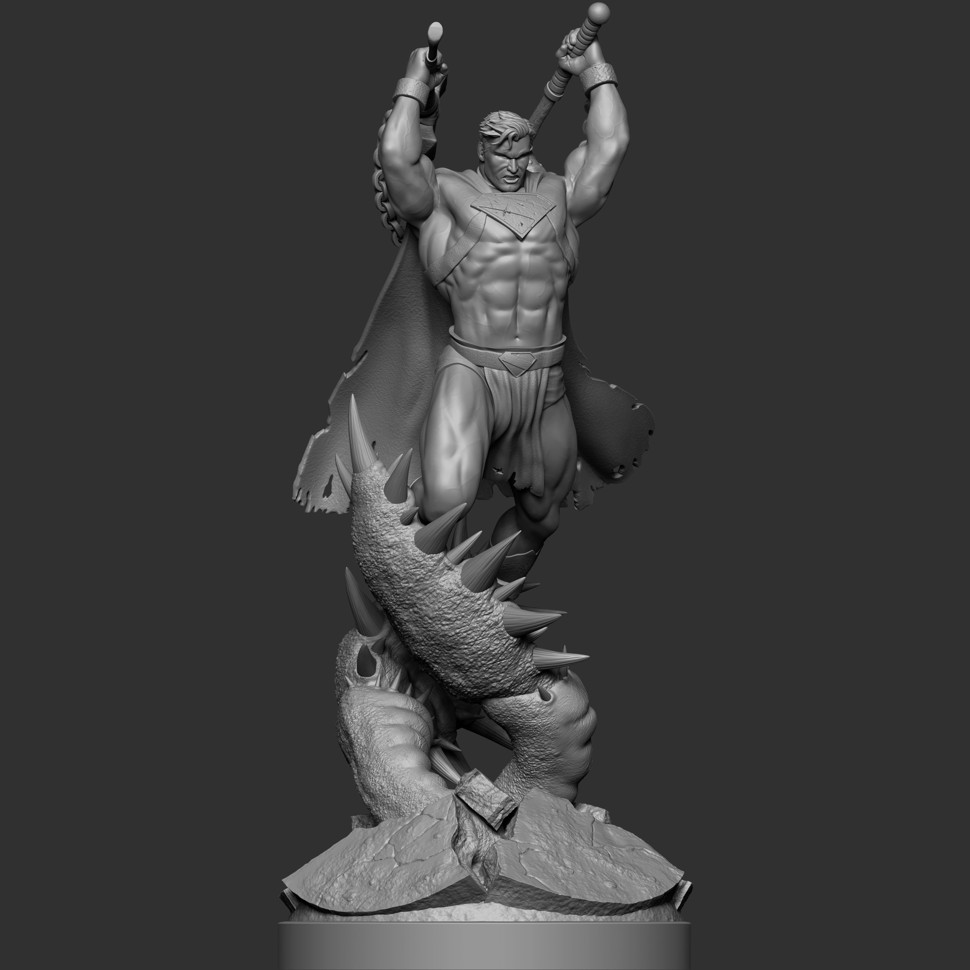 Warworld Superman Fanart 3D Model 3D print model_2