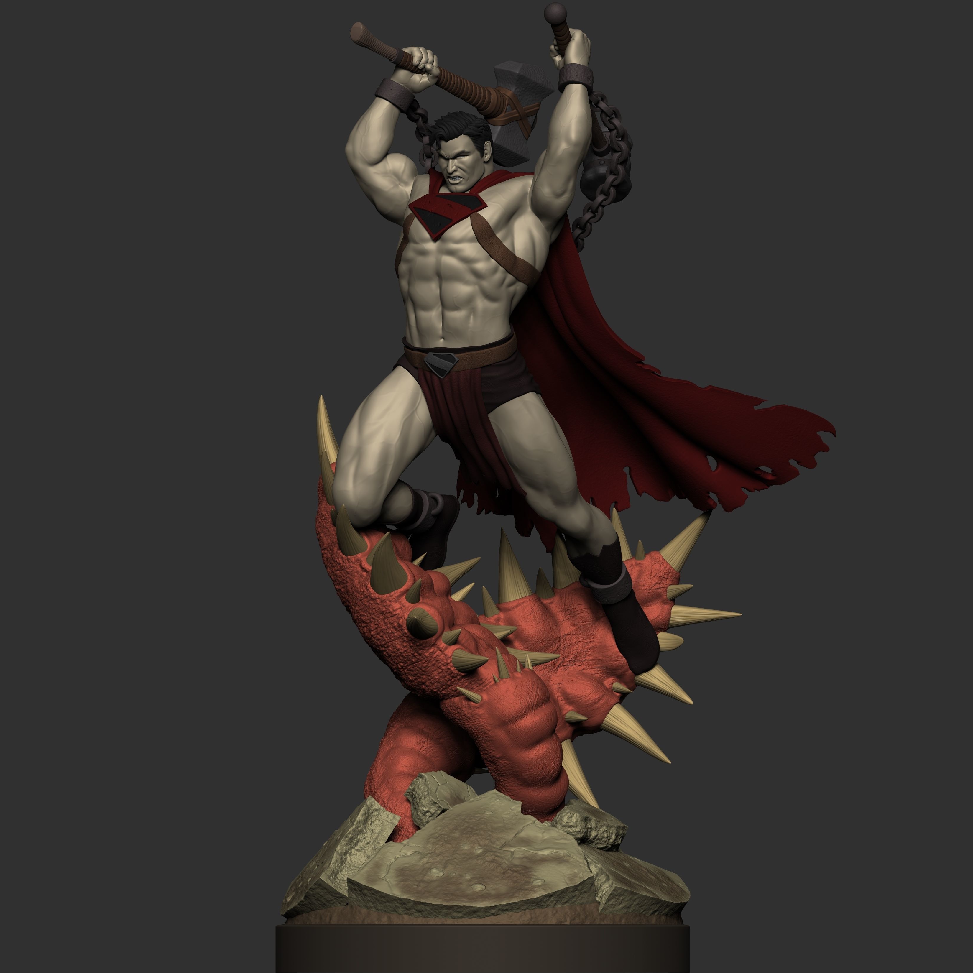 Warworld Superman Fanart 3D Model 3D print model_3