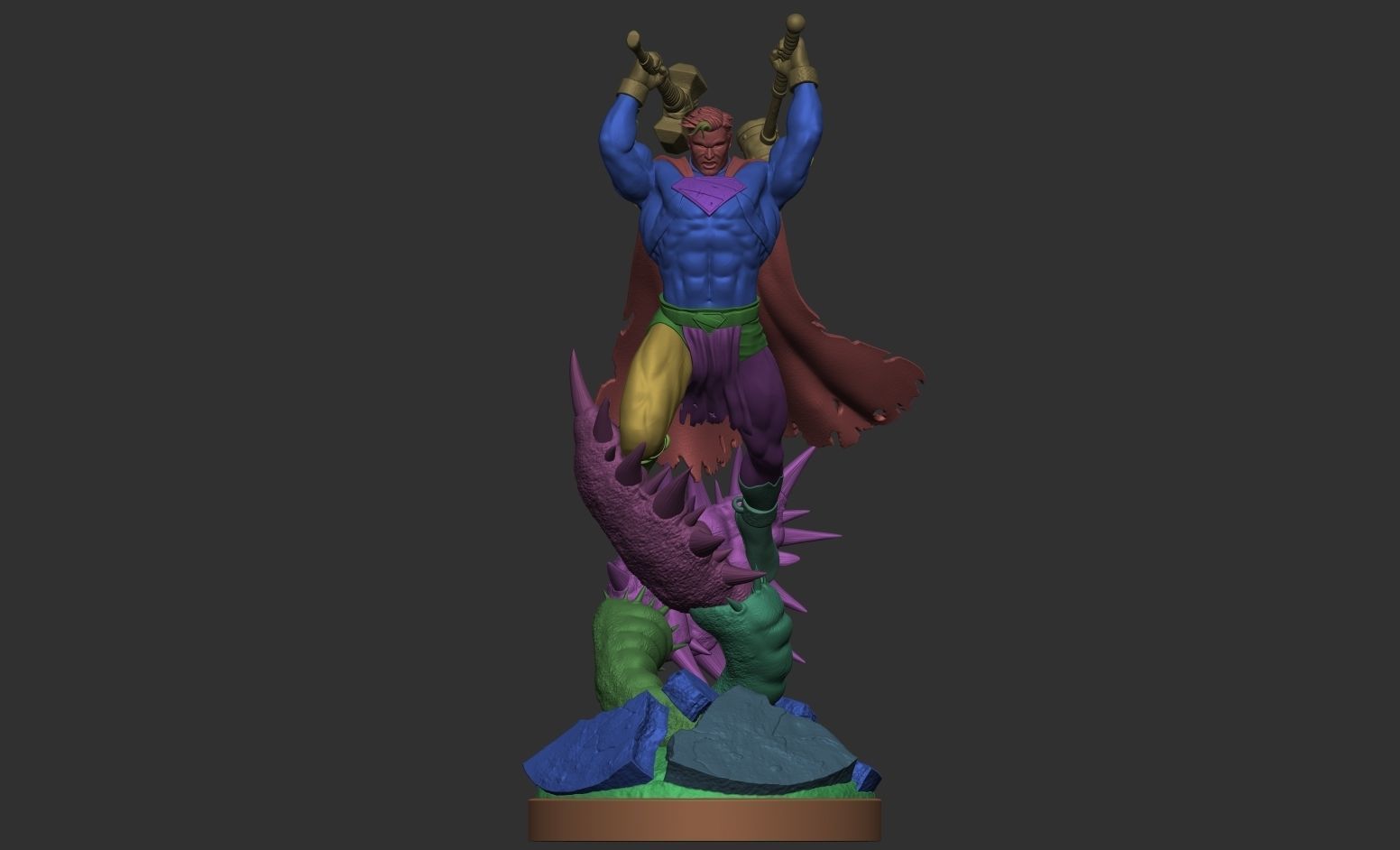 Warworld Superman Fanart 3D Model 3D print model_6