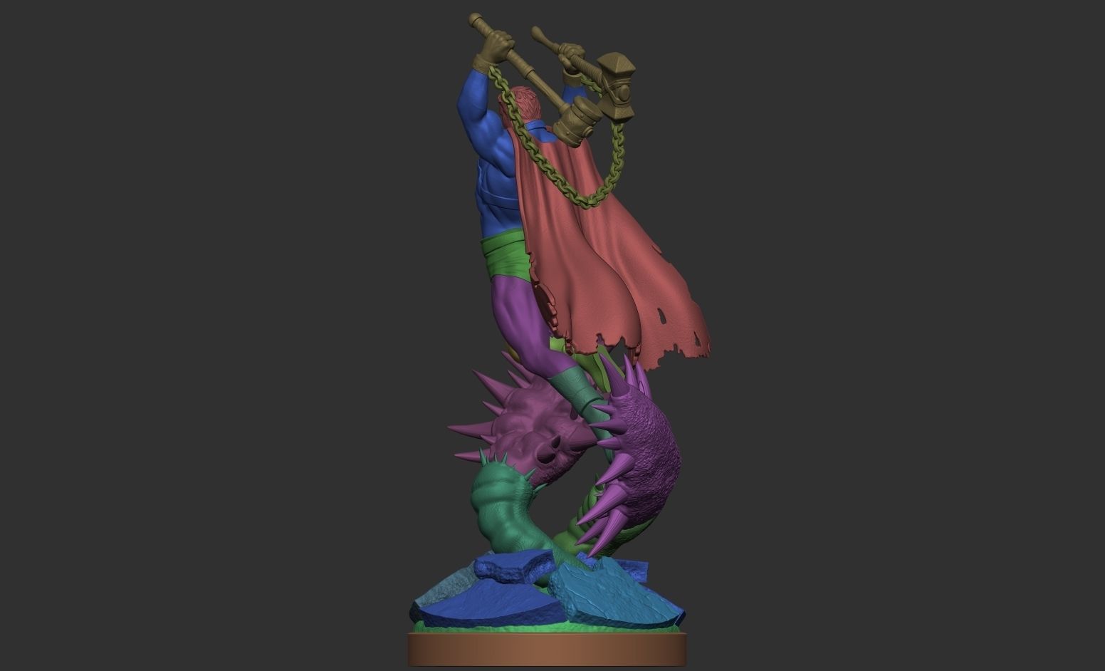 Warworld Superman Fanart 3D Model 3D print model_7