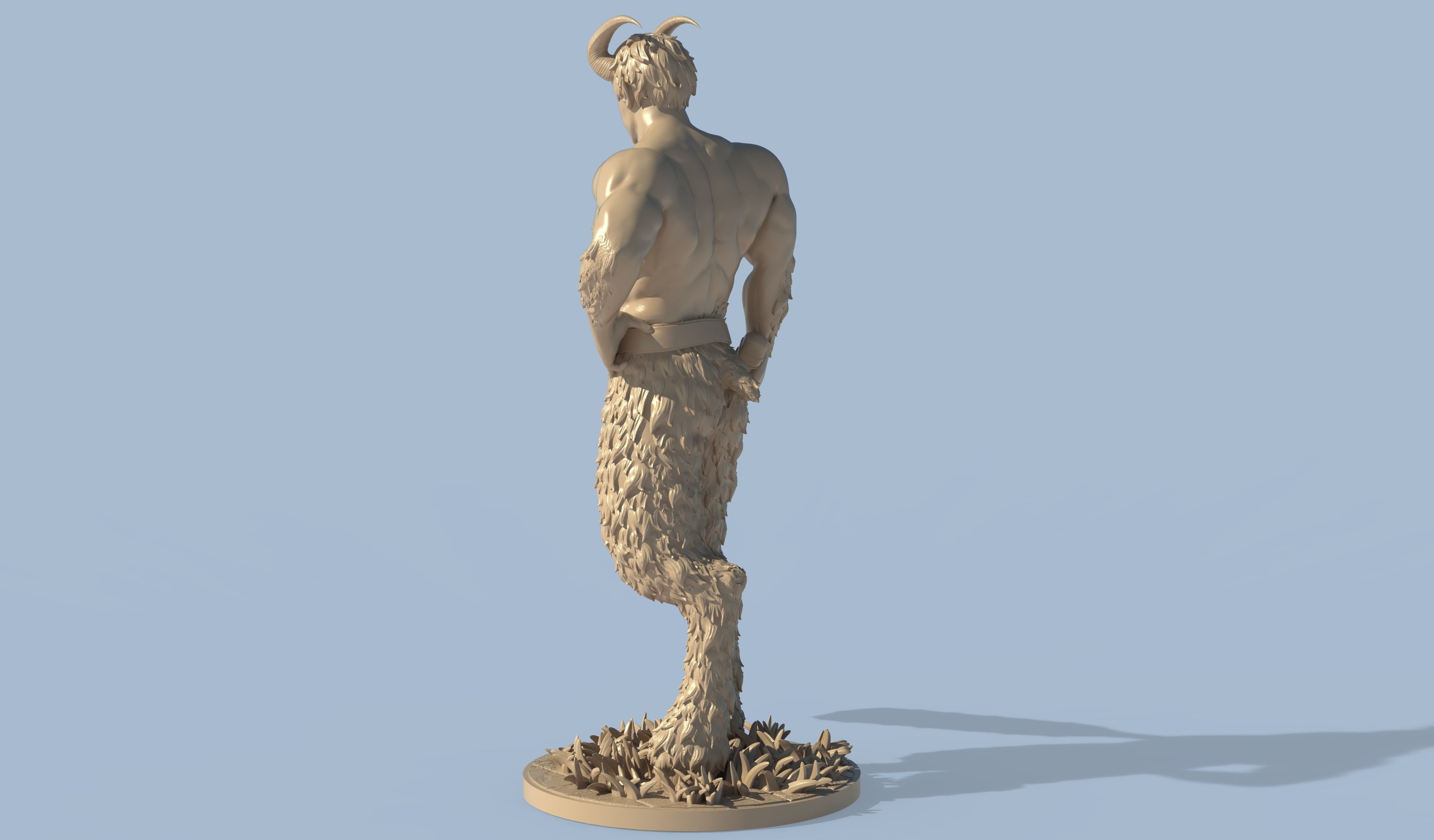 Satyr Barbarian 3D print model_4