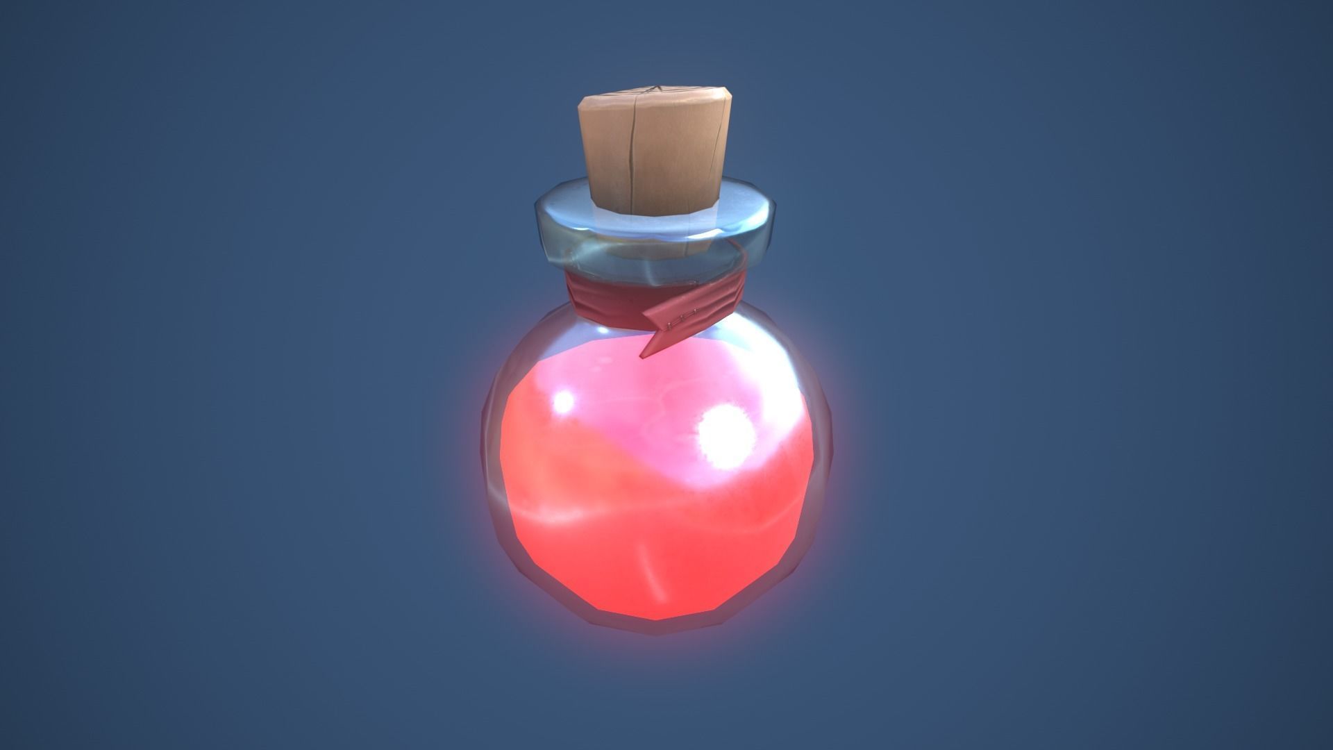 Stylized Small Alchemy Potion Low-poly 3D model_5