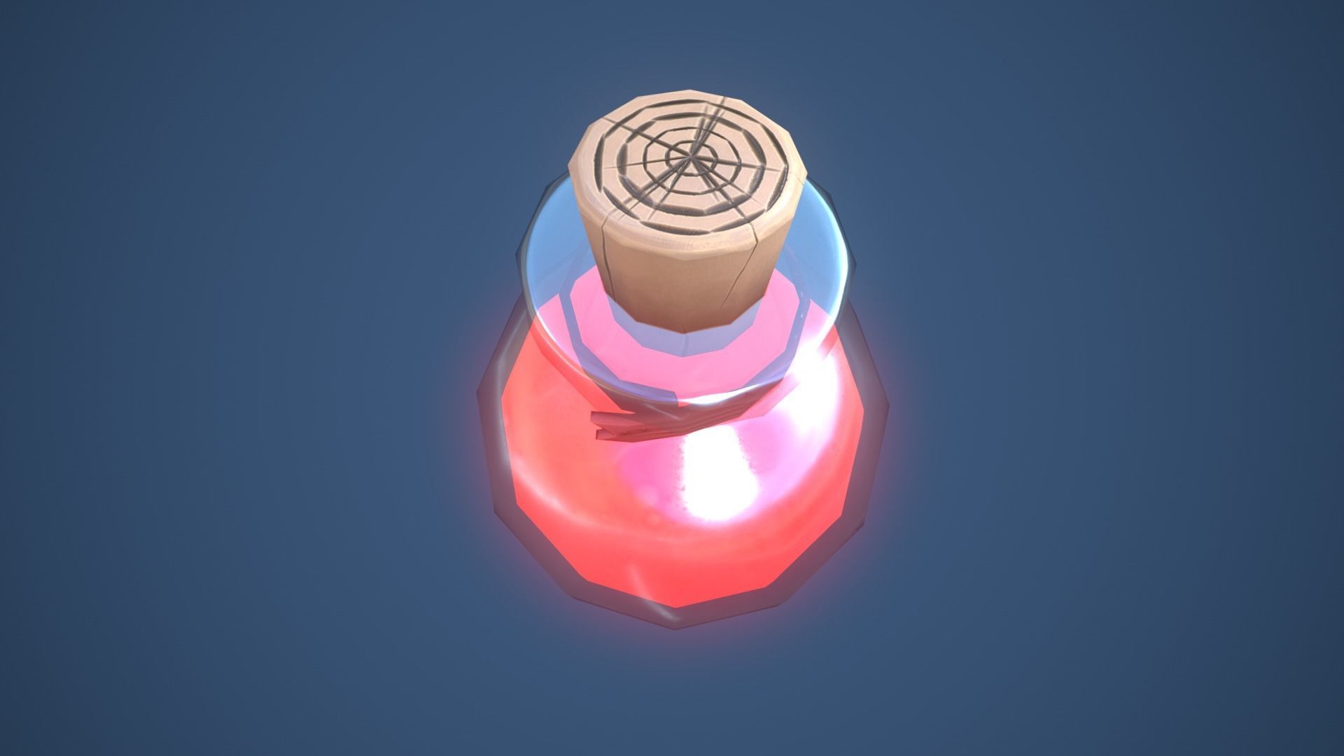 Stylized Small Alchemy Potion Low-poly 3D model_9