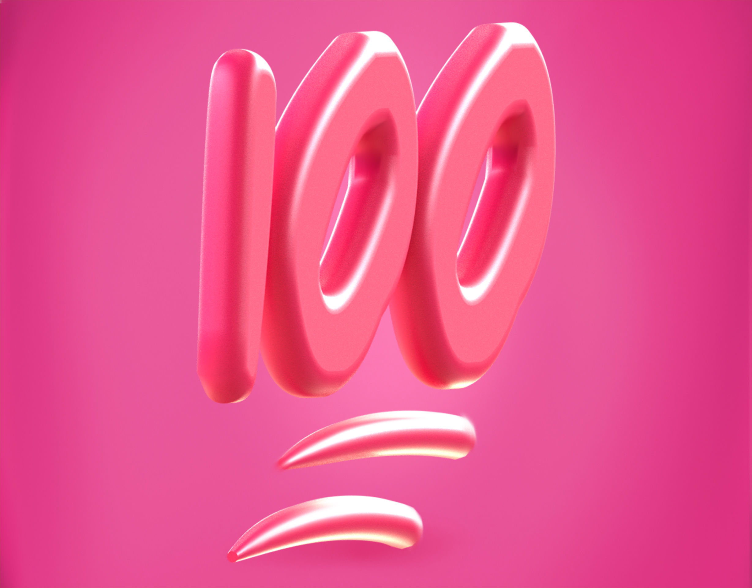 100 points Emoji new Animated Low-poly 3D model_11