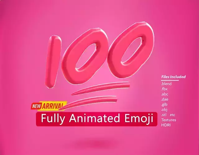 100 points Emoji new Animated