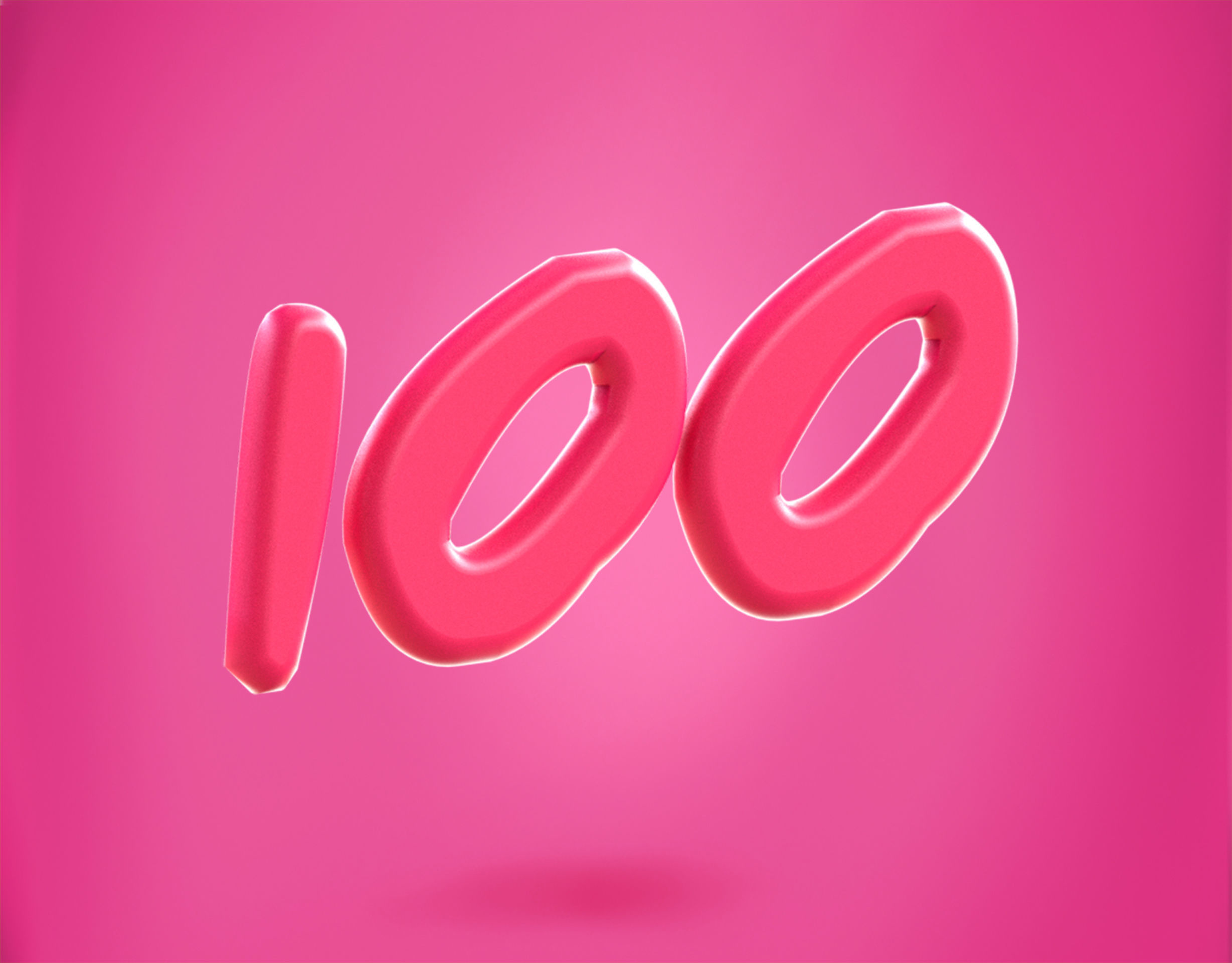 100 points Emoji new Animated Low-poly 3D model_2