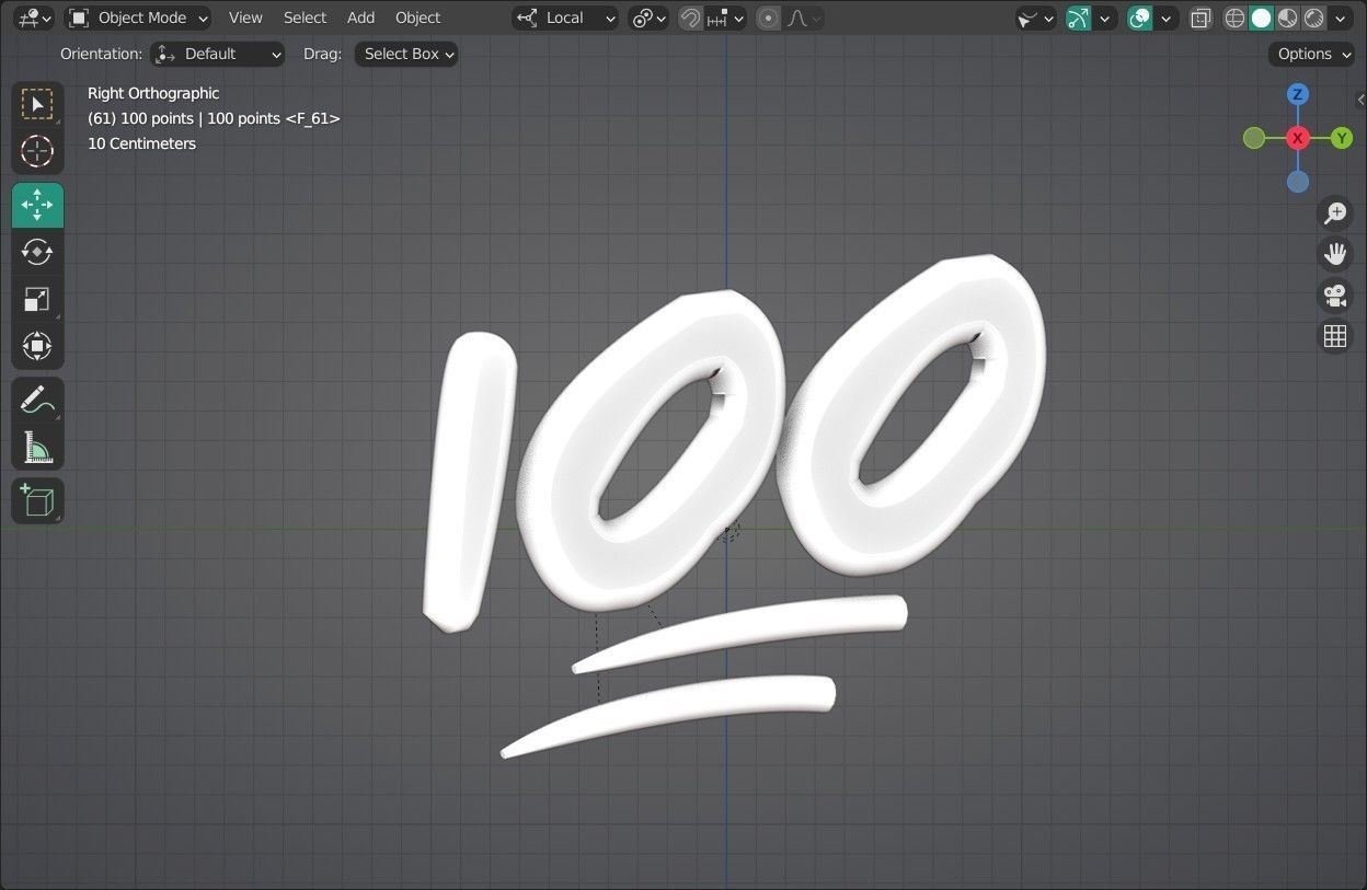 100 points Emoji new Animated Low-poly 3D model_15