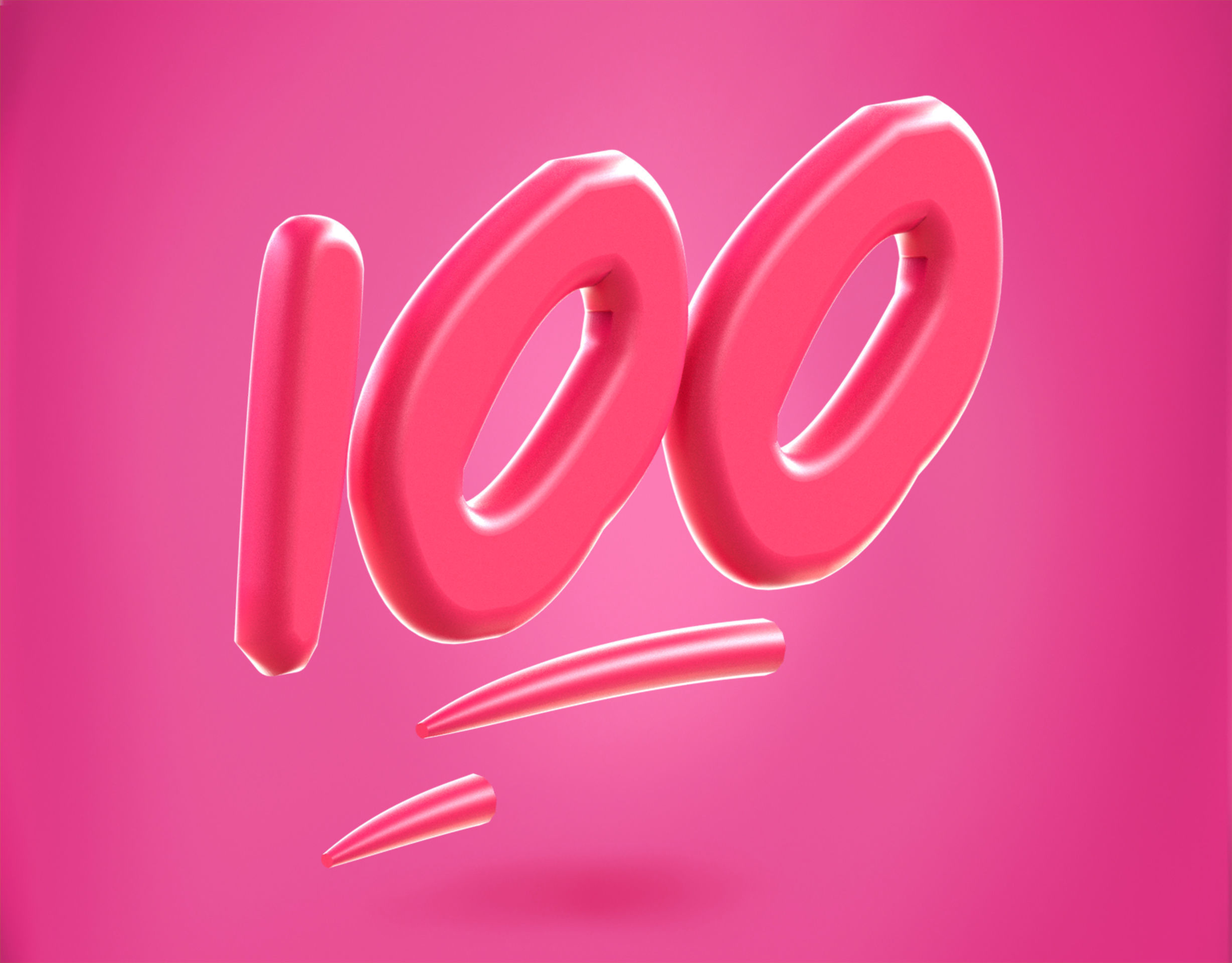 100 points Emoji new Animated Low-poly 3D model_8