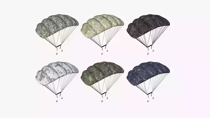 06 Parachute A Camouflage Collection - Character Accessories 