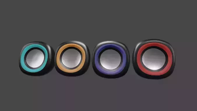Speakers four colorful