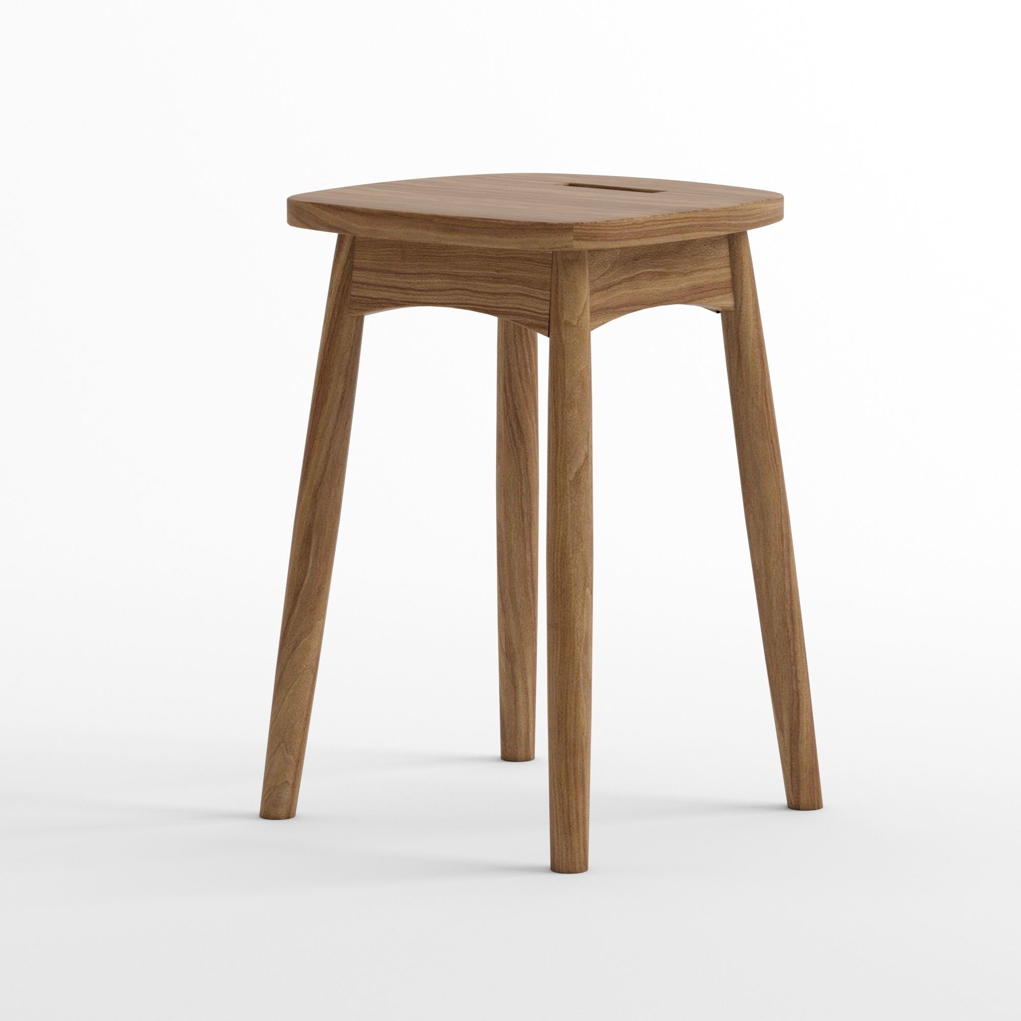 Low stool By KARPENTER 3D model_1