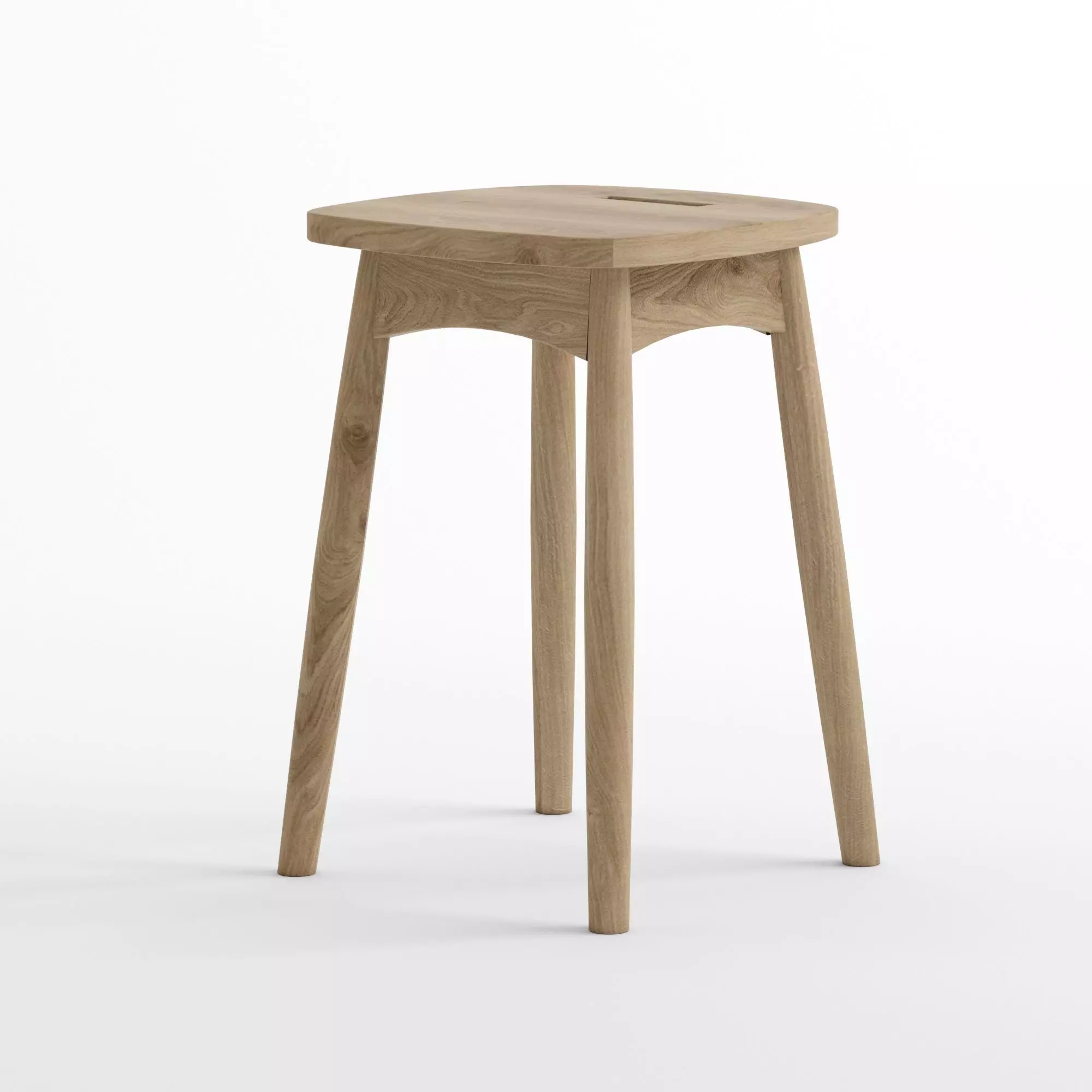 Low stool By KARPENTER 3D model_0
