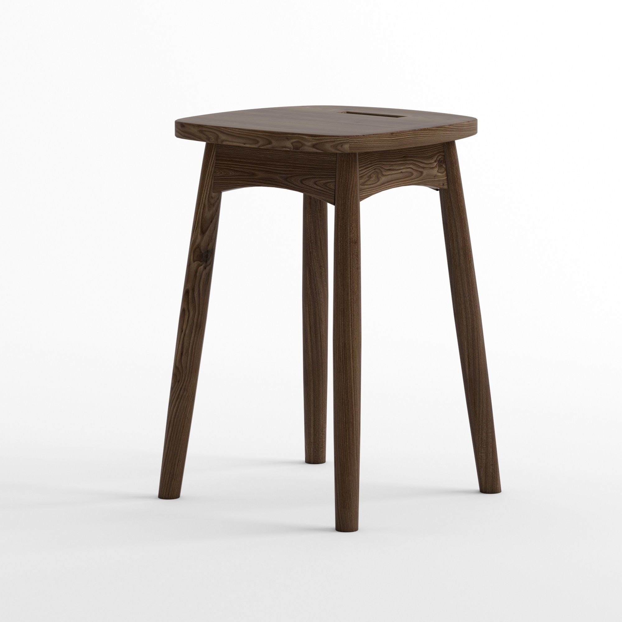 Low stool By KARPENTER 3D model_2