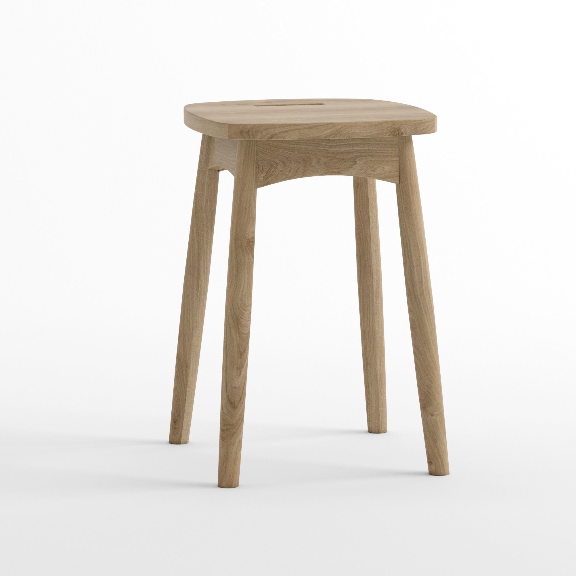 Low stool By KARPENTER 3D model_5