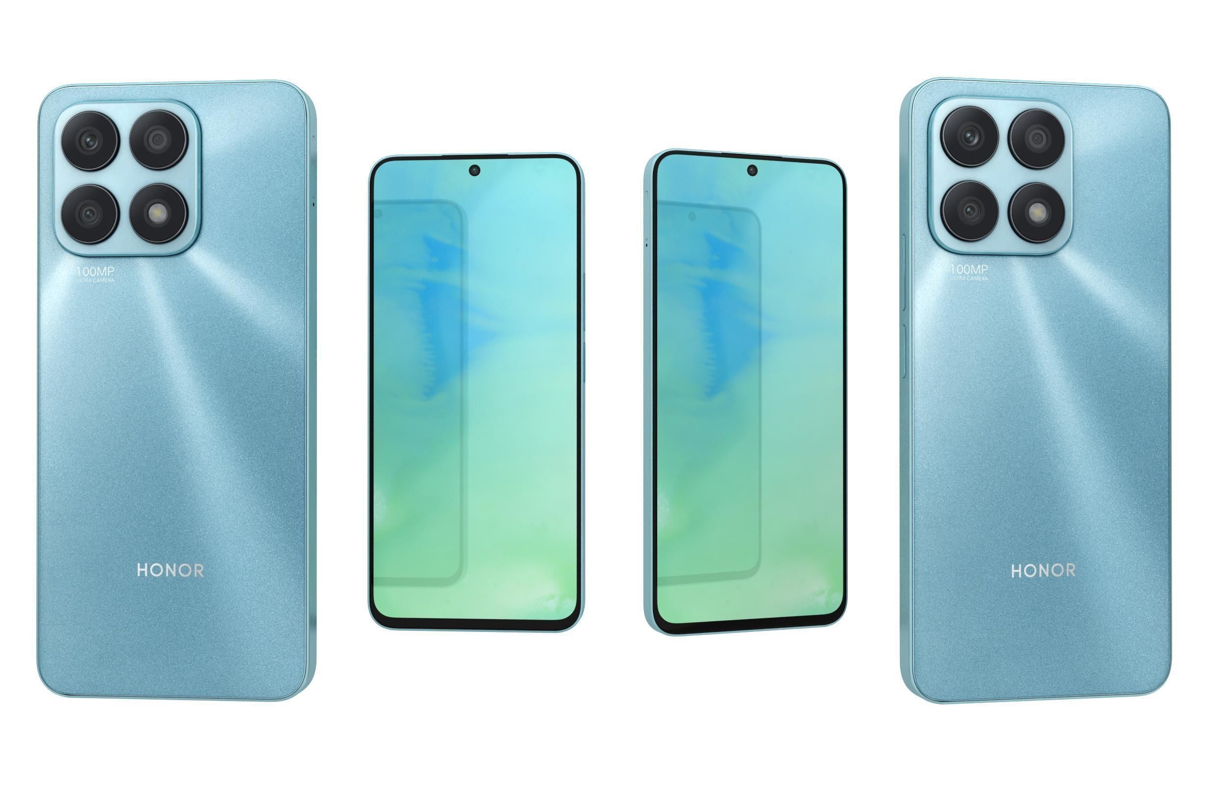 Honor X8a All Colors 3D model_30