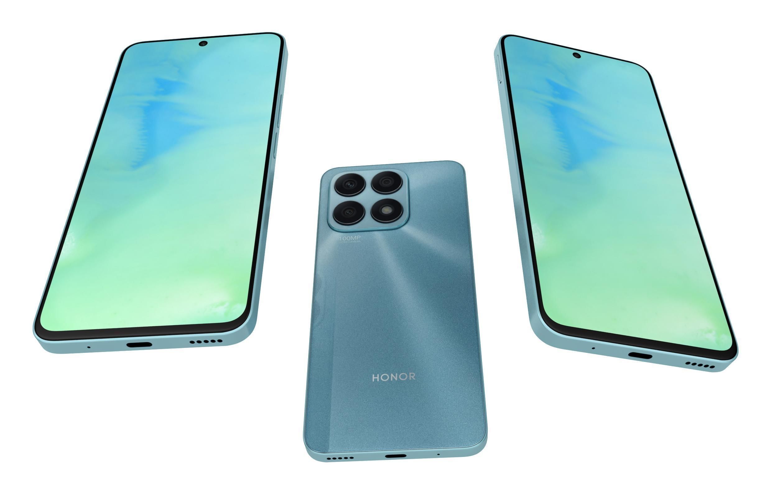 Honor X8a All Colors 3D model_27