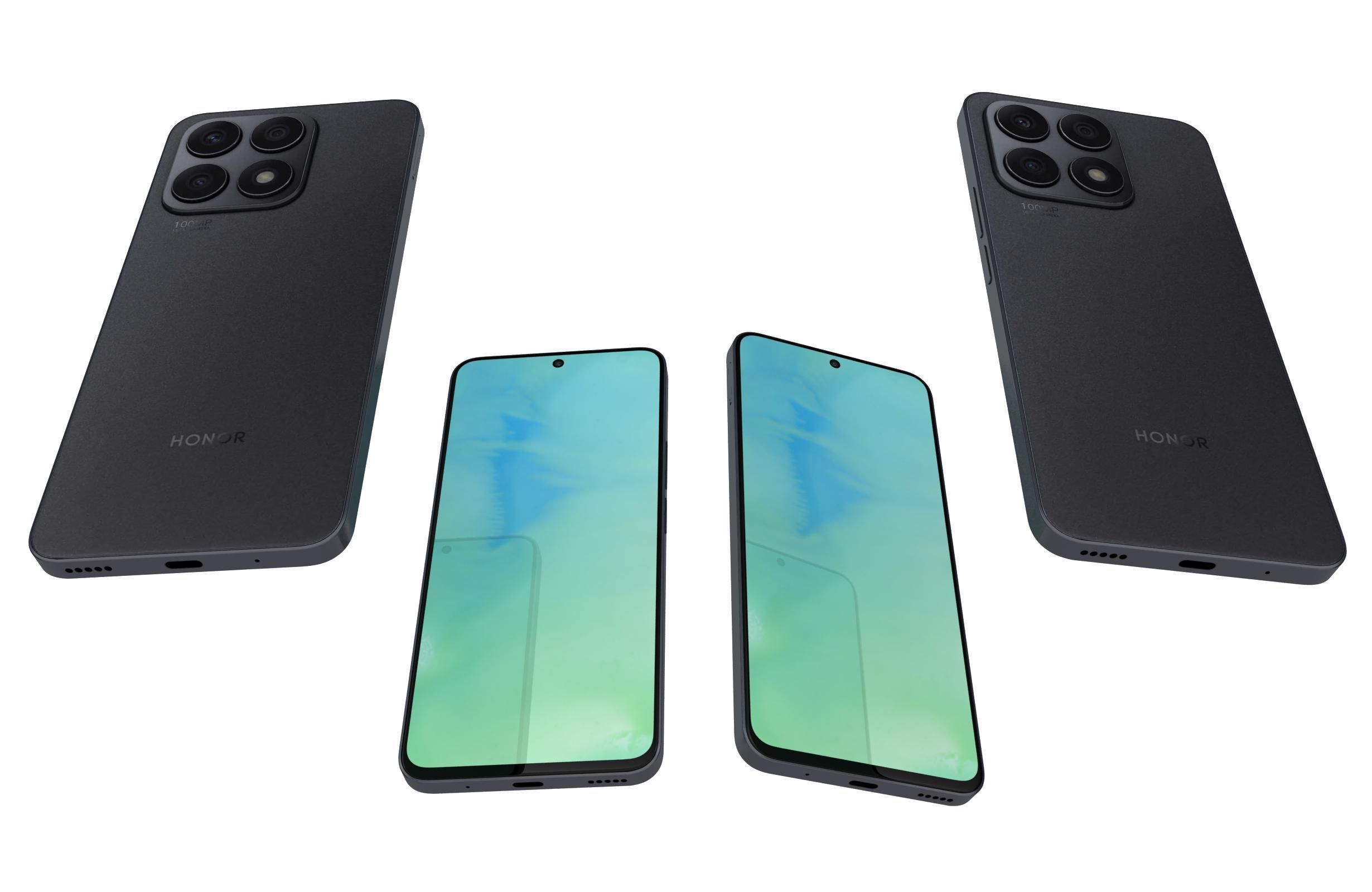 Honor X8a All Colors 3D model_38