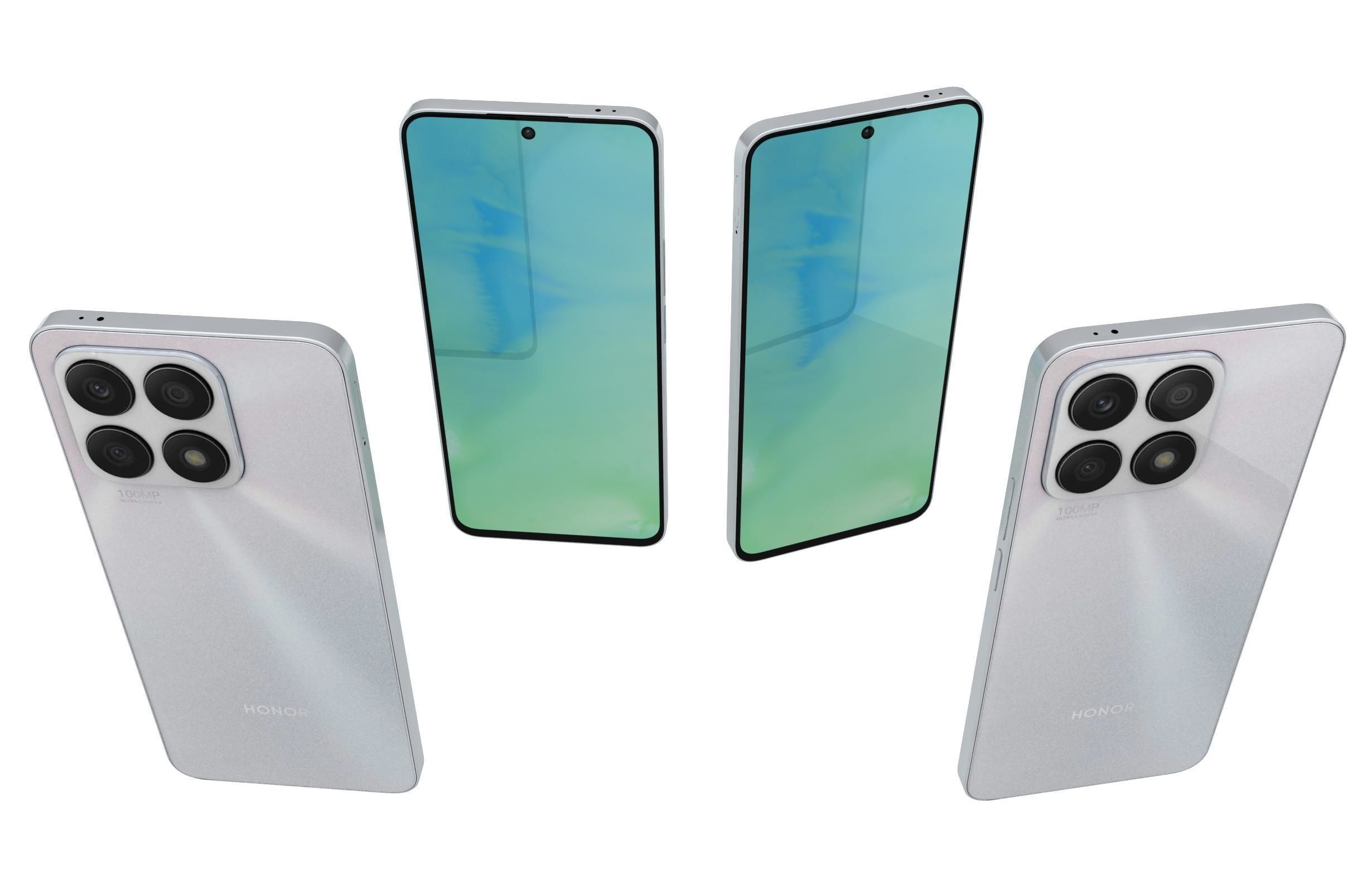 Honor X8a All Colors 3D model_34