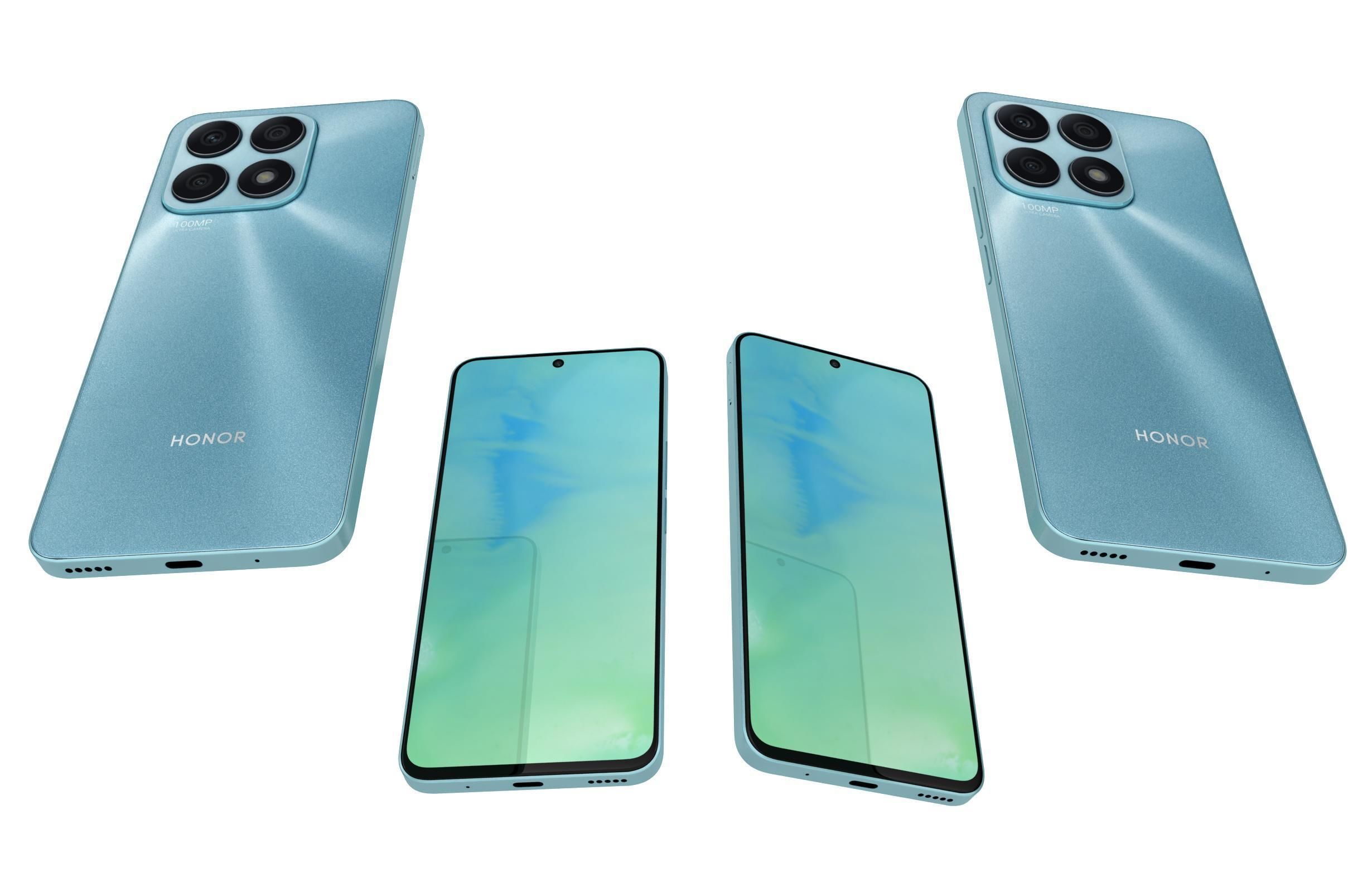 Honor X8a All Colors 3D model_36