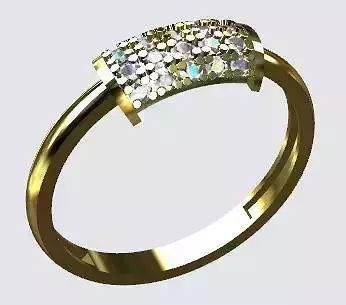 Fashion Ring 3D Print Model