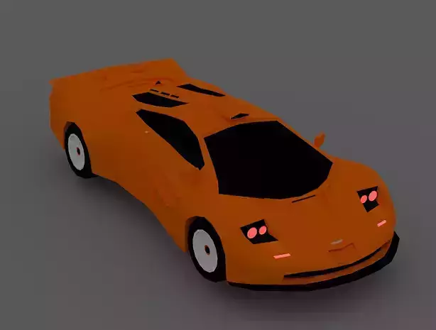 McLaren orange sports car