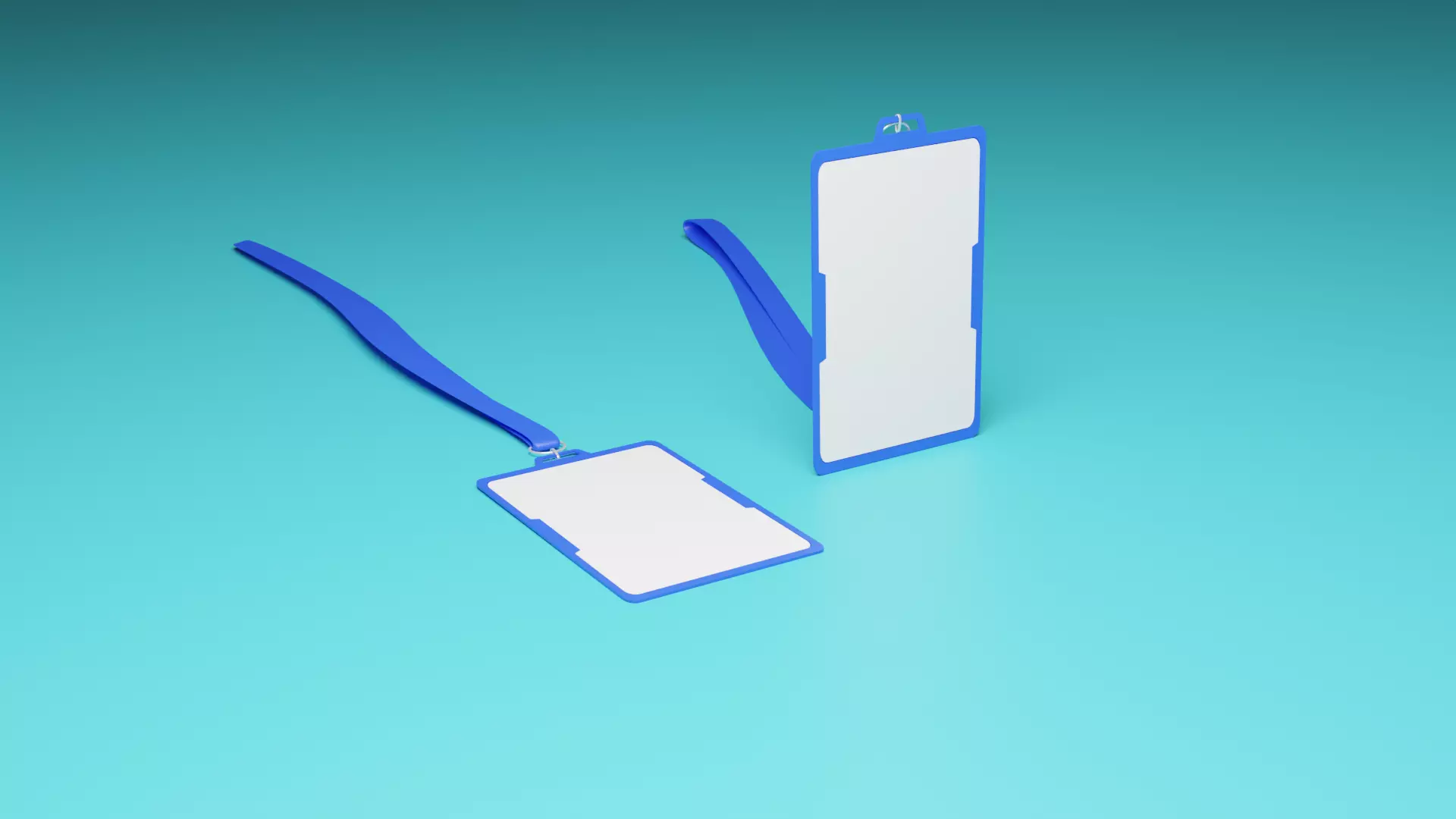 ID Card Low-poly 3D model_0