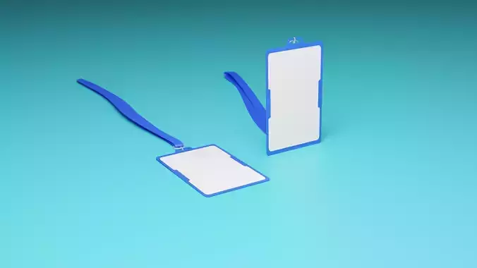 ID Card Low-poly 3D model