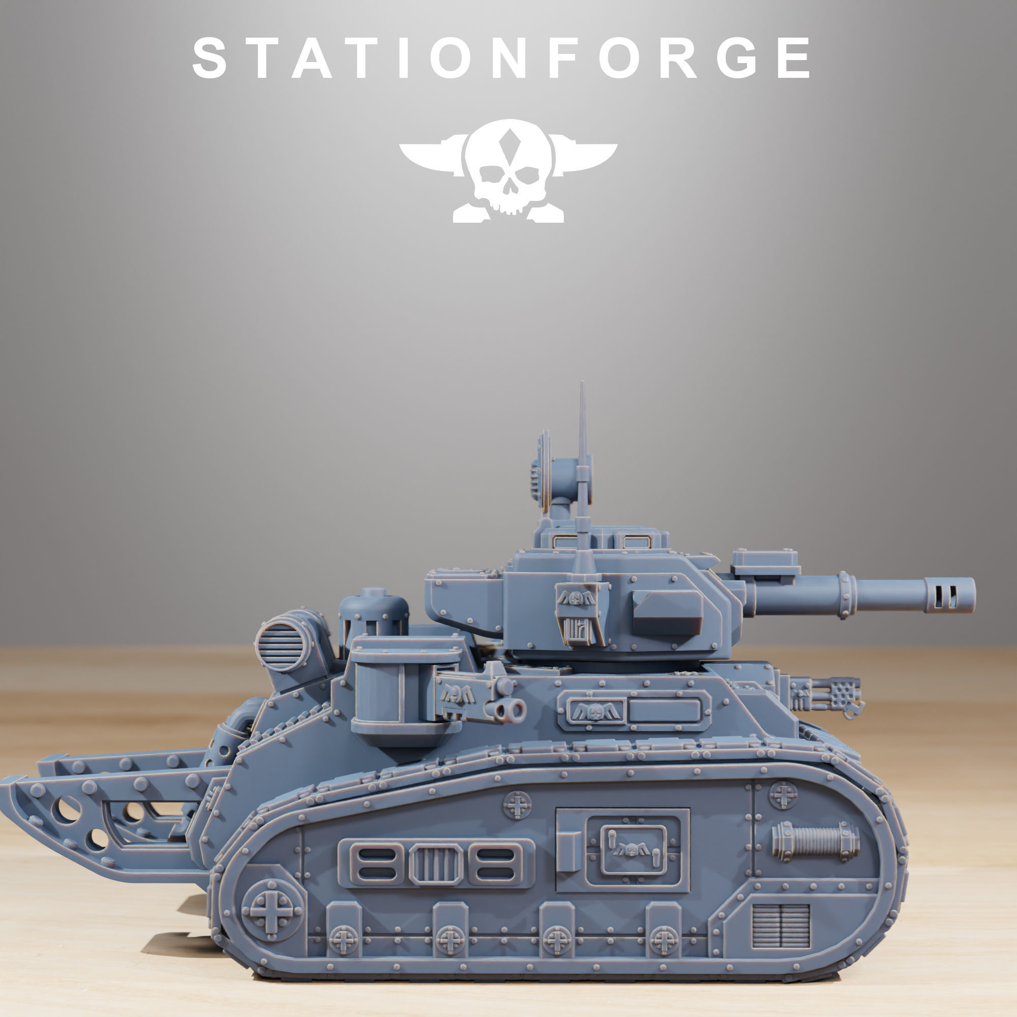 GrimGruard Light Tank 3D print model_3