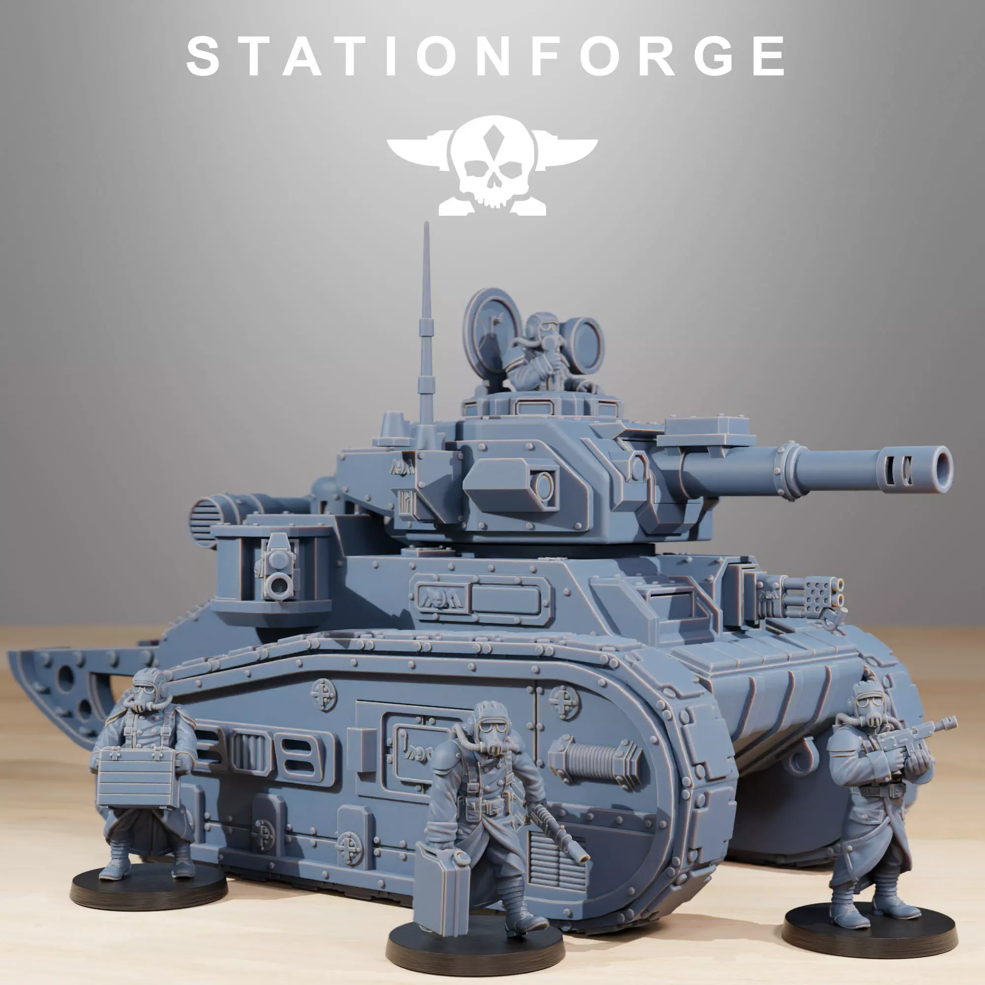 GrimGruard Light Tank 3D print model_0