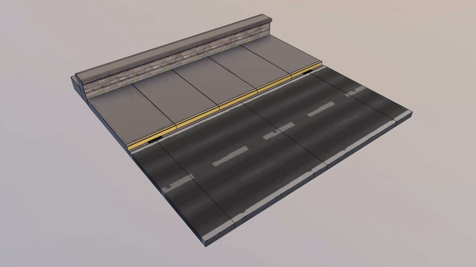 Stylized Pizza Truck  Low-poly 3D model_8